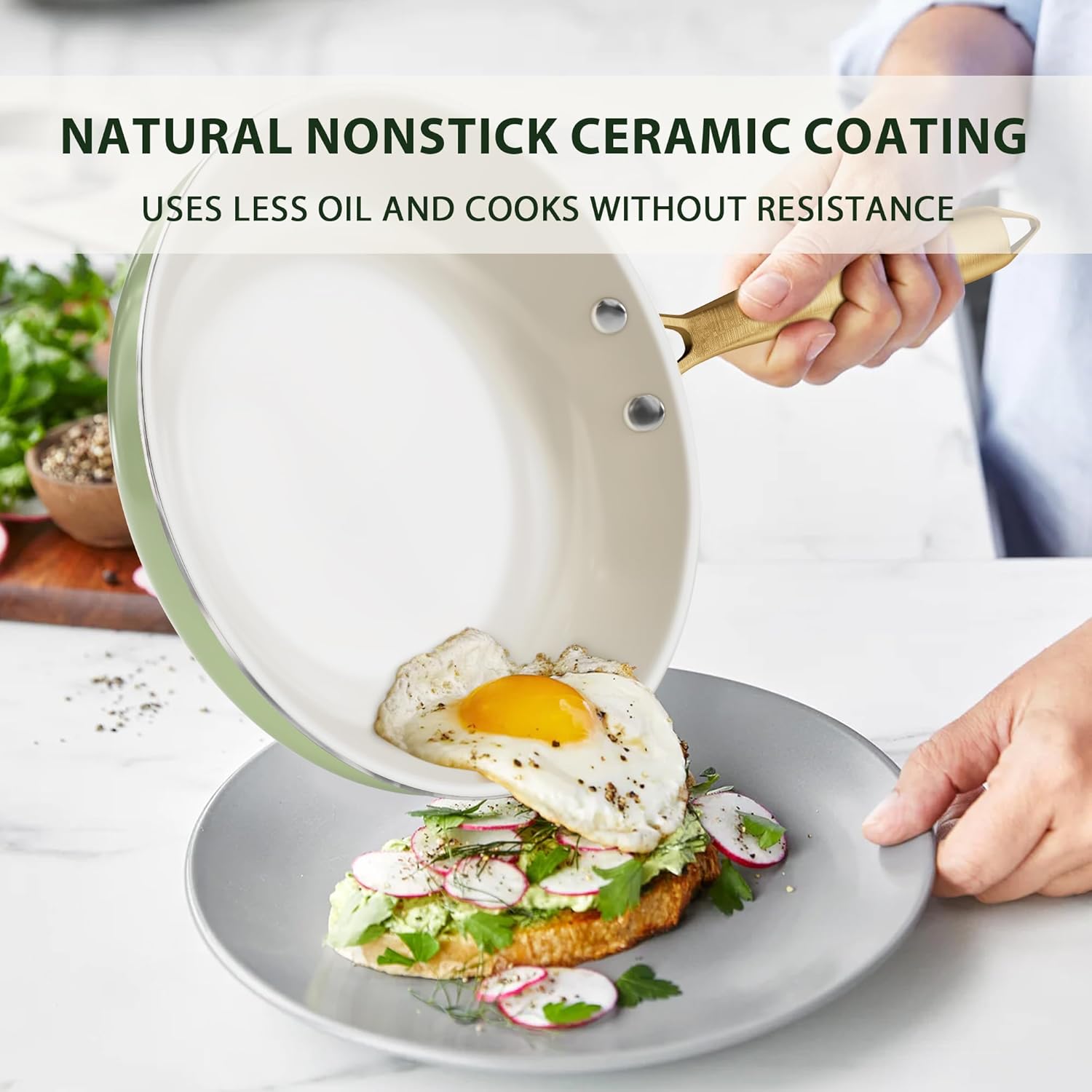 VONIKI non-stick cookware set - best quality for home kitchen