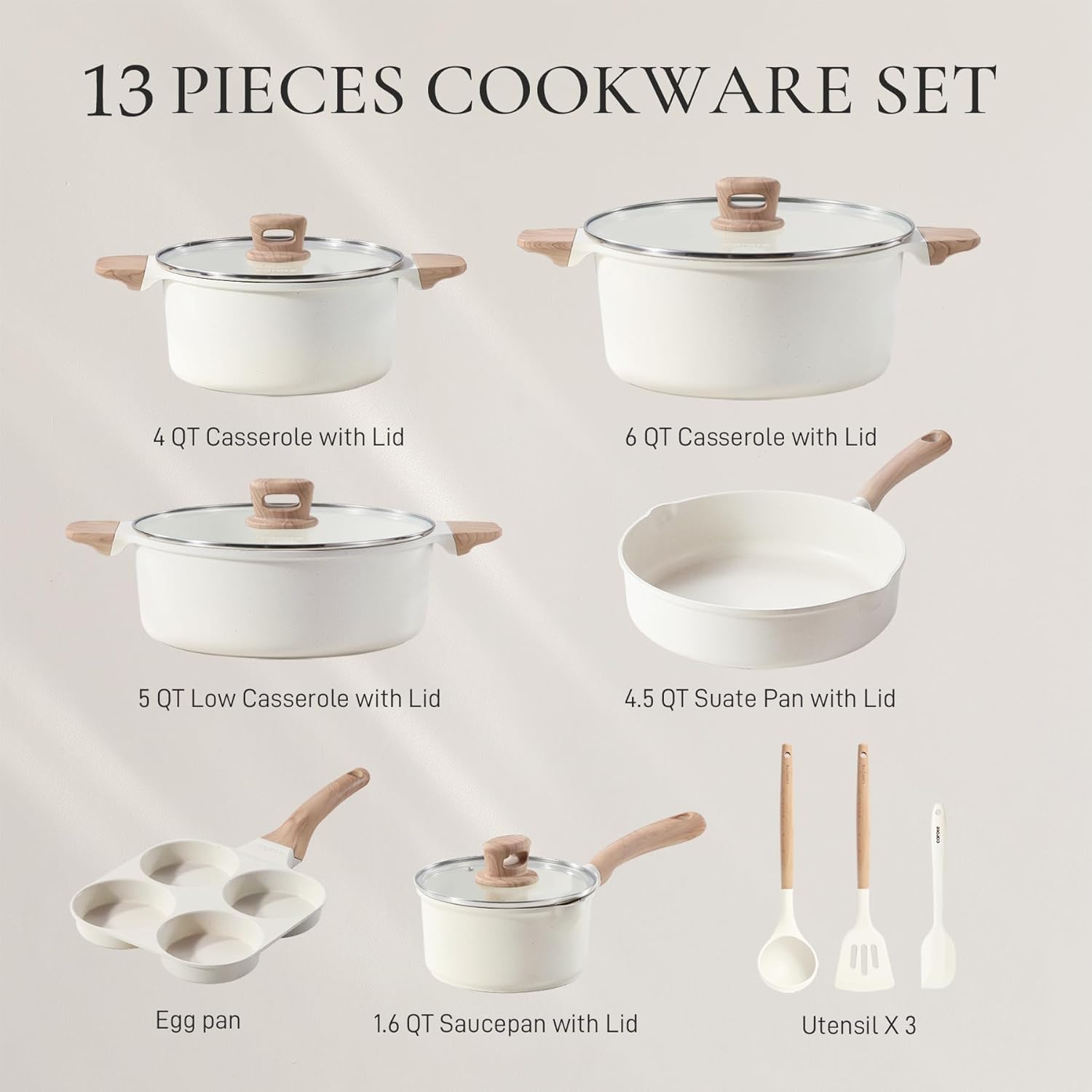Vivid 13-Piece Cookware Set