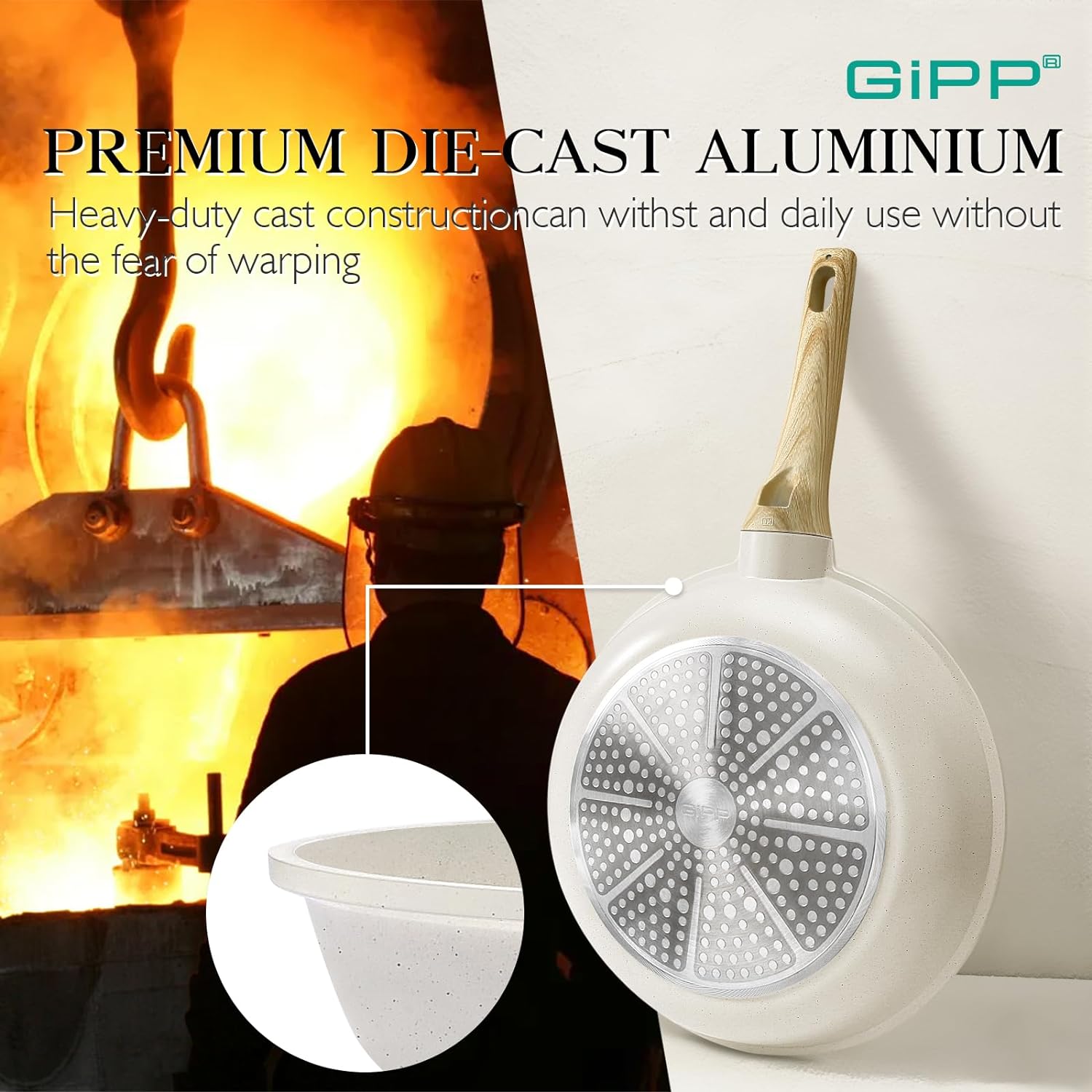 GiPP - Premium Nonstick Cookware Set for Cooking Enthusiasts