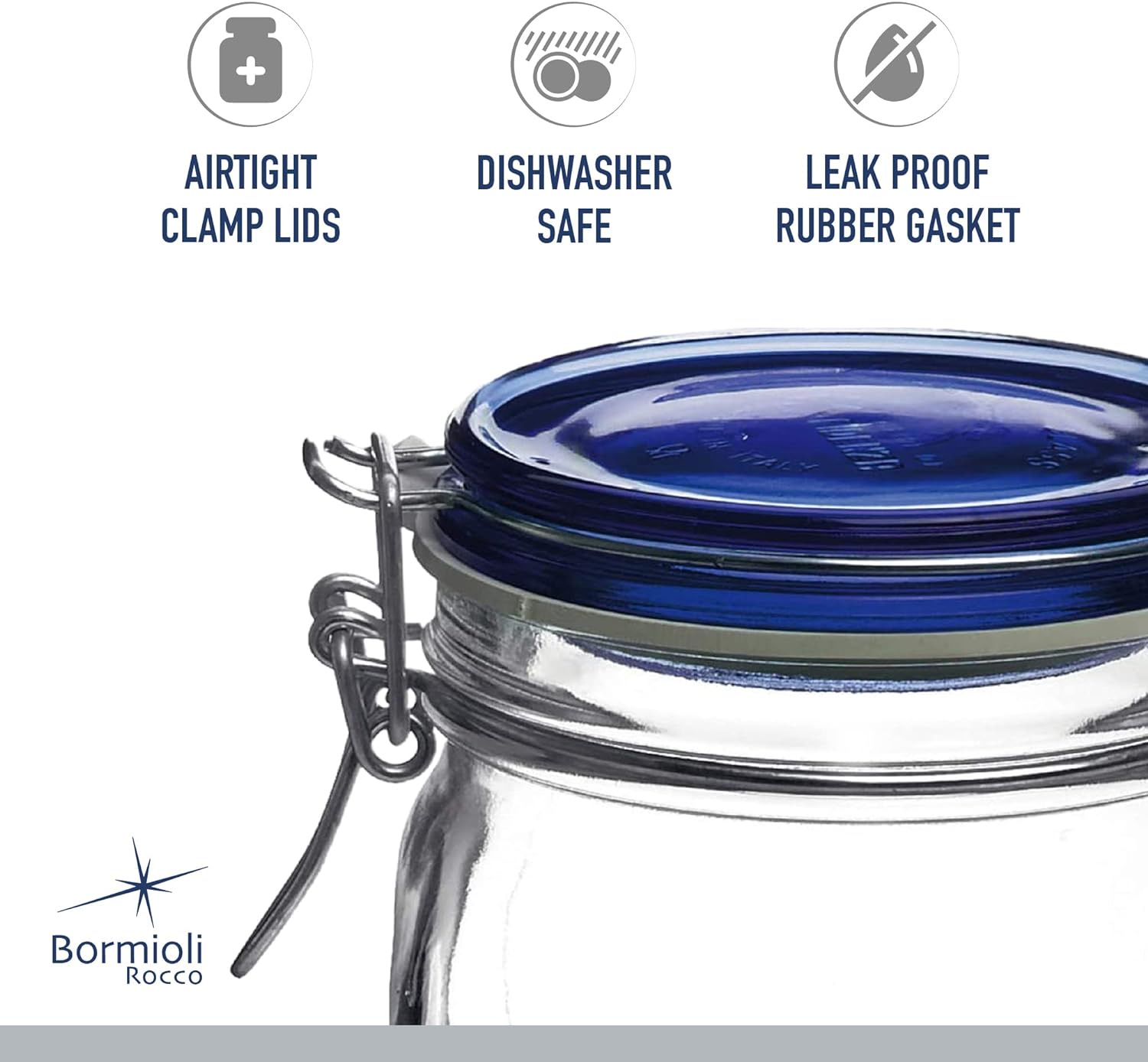 High-Quality Fido Jar Set with Lid Eco-Friendly Design