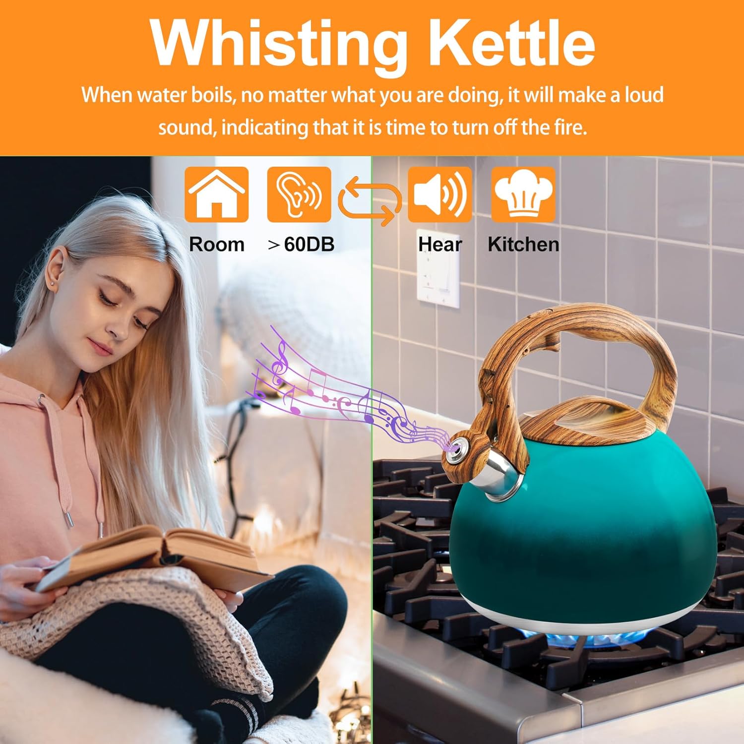 Elegant Design Stove Top Tea Kettle
