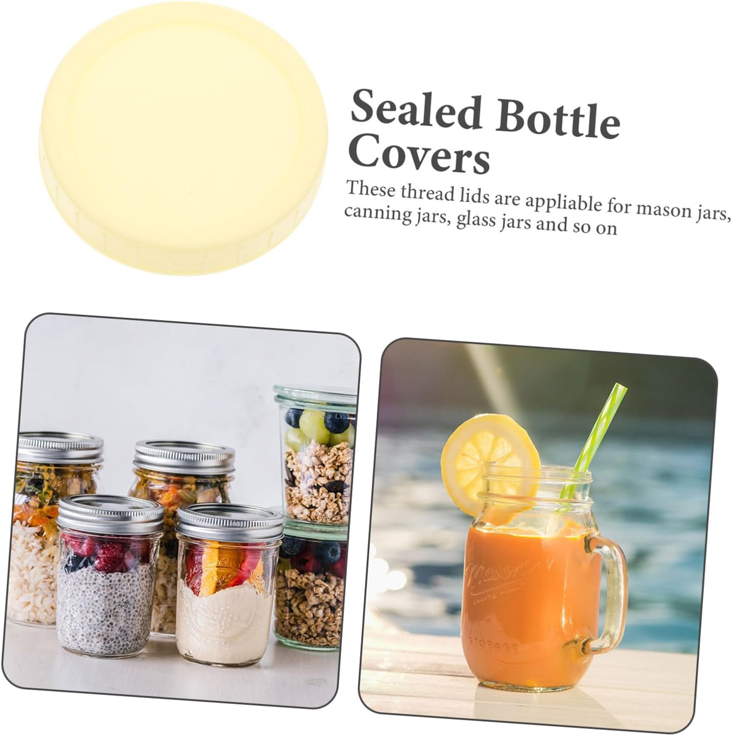 Unomor Mason Jar Lids