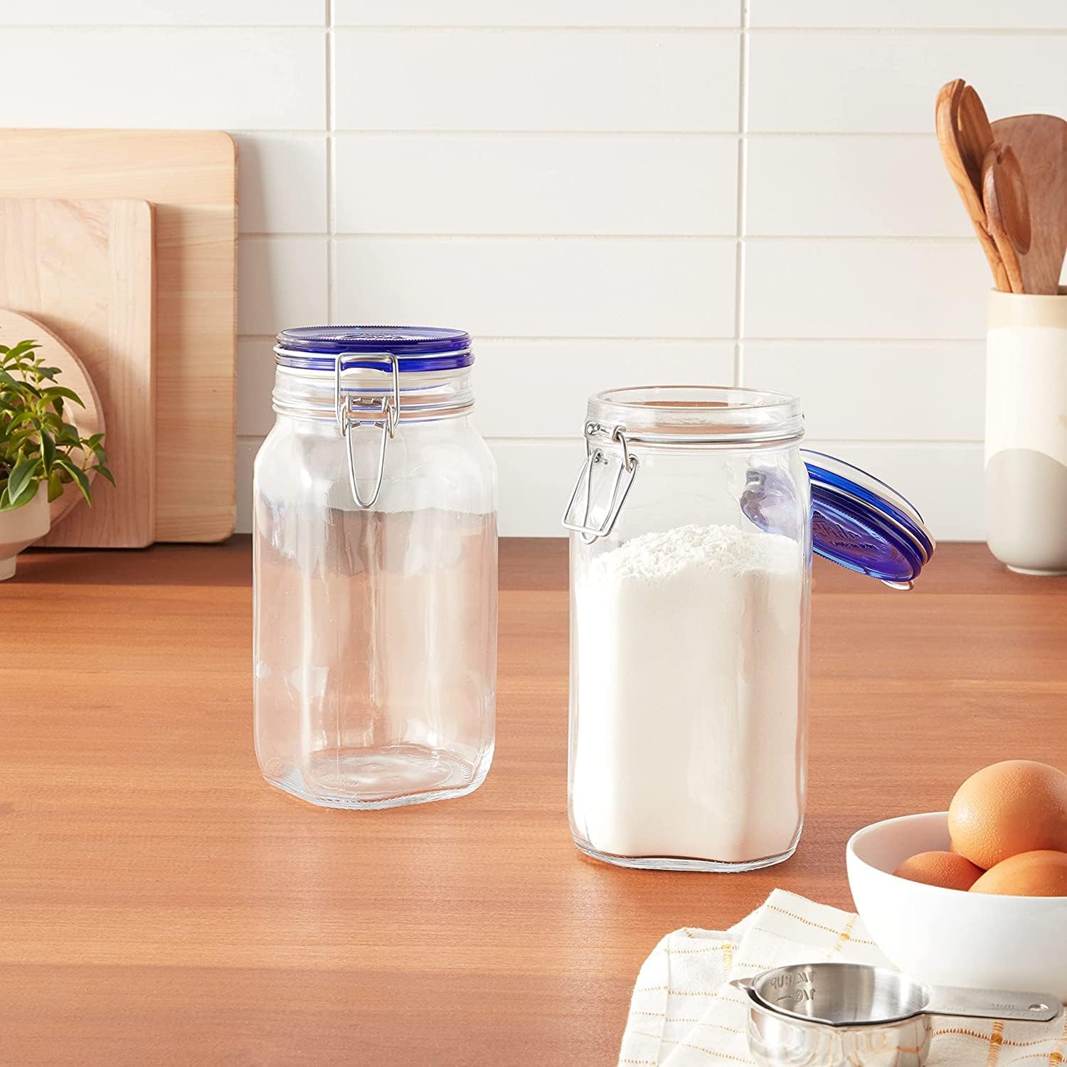 Bormioli Rocco Fido Glass Jars 2 Pack 5075 Oz