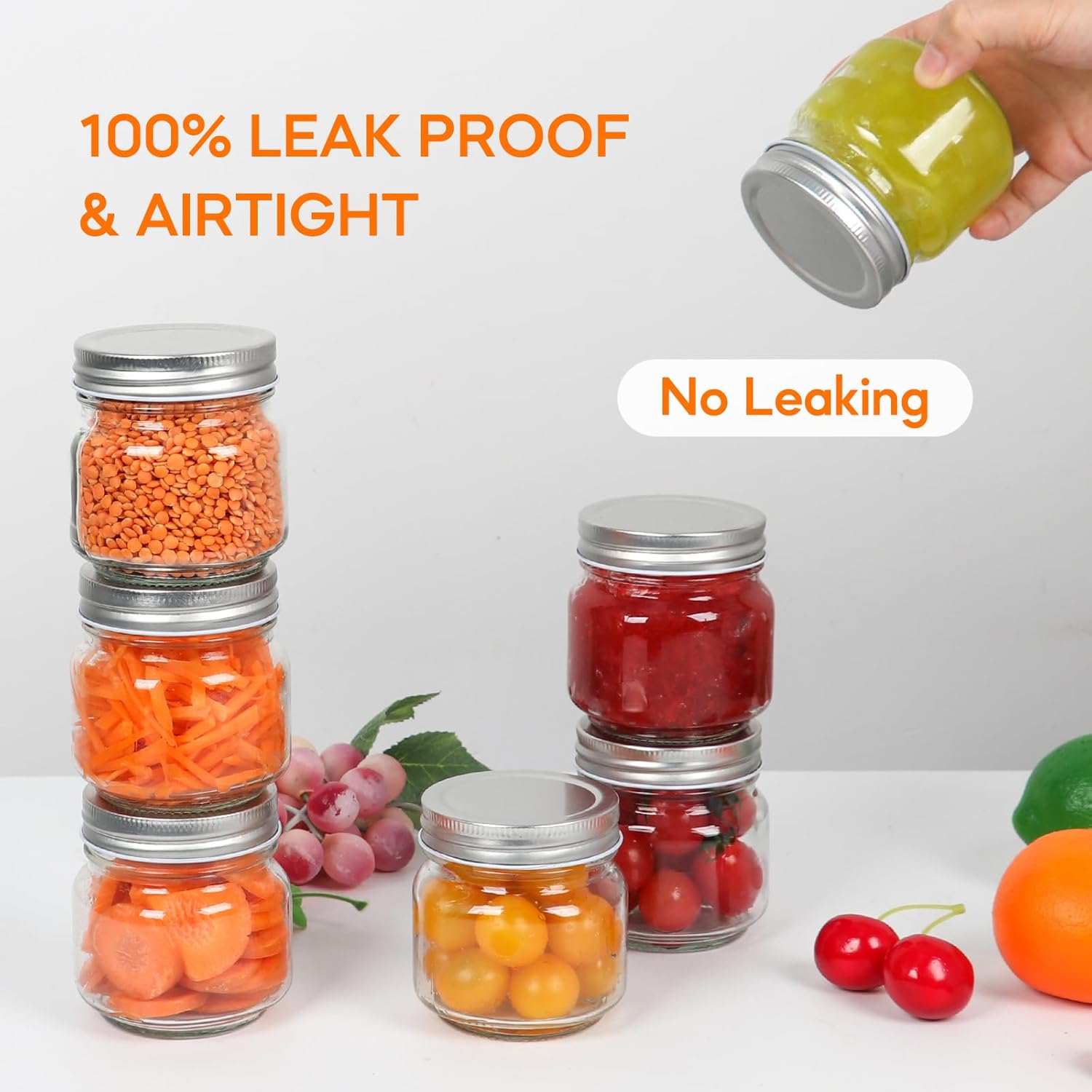 Versatile Mason Jars with Labels for Canning More