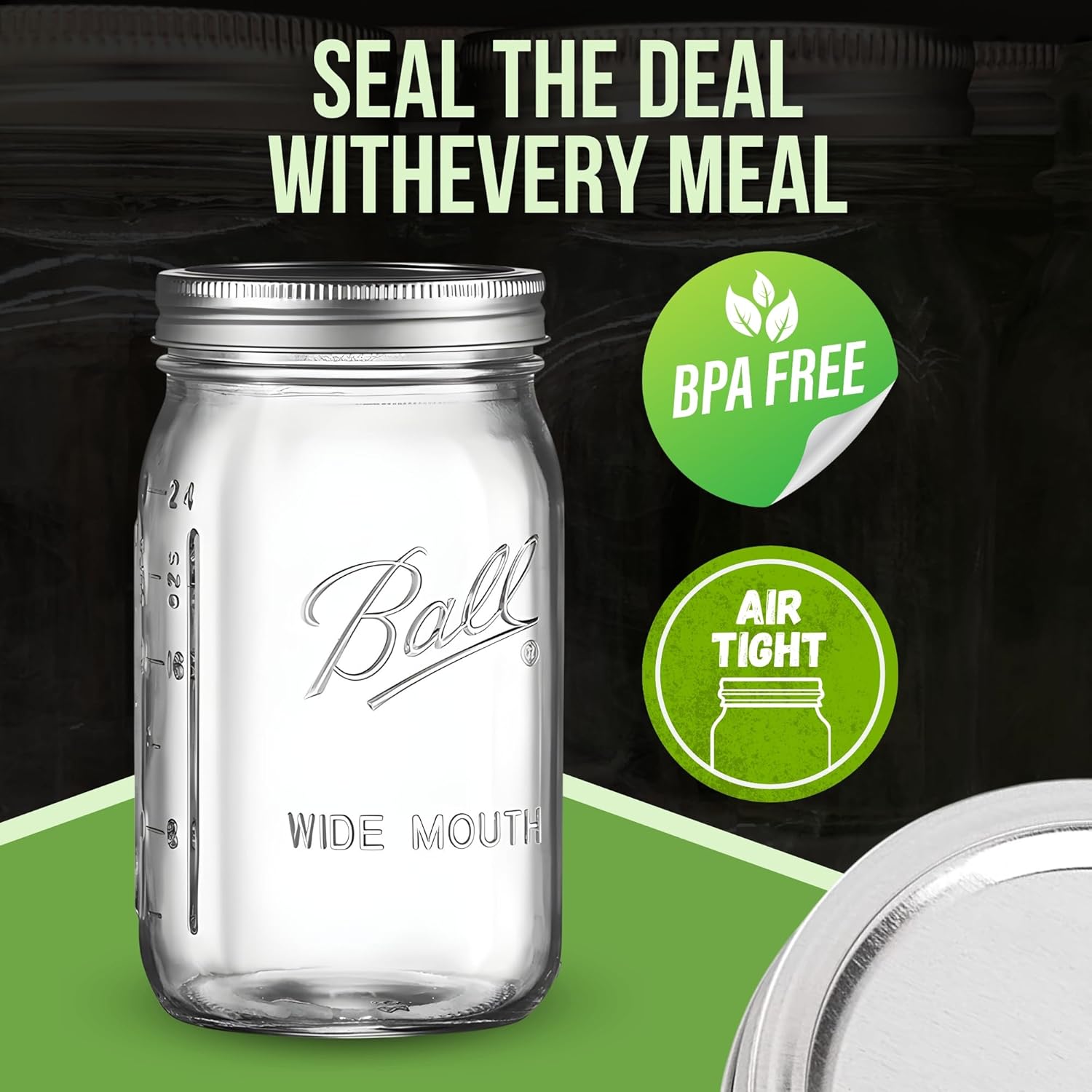 Wide Mouth Mason Jars Set