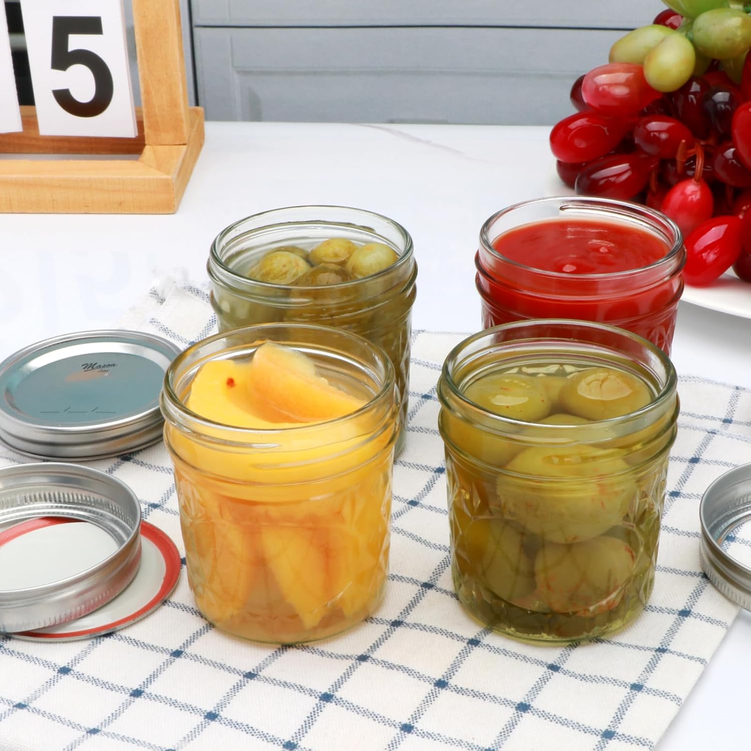 Convenient Stylish 6 oz Mason Jars for Budget-Friendly Storage Gift