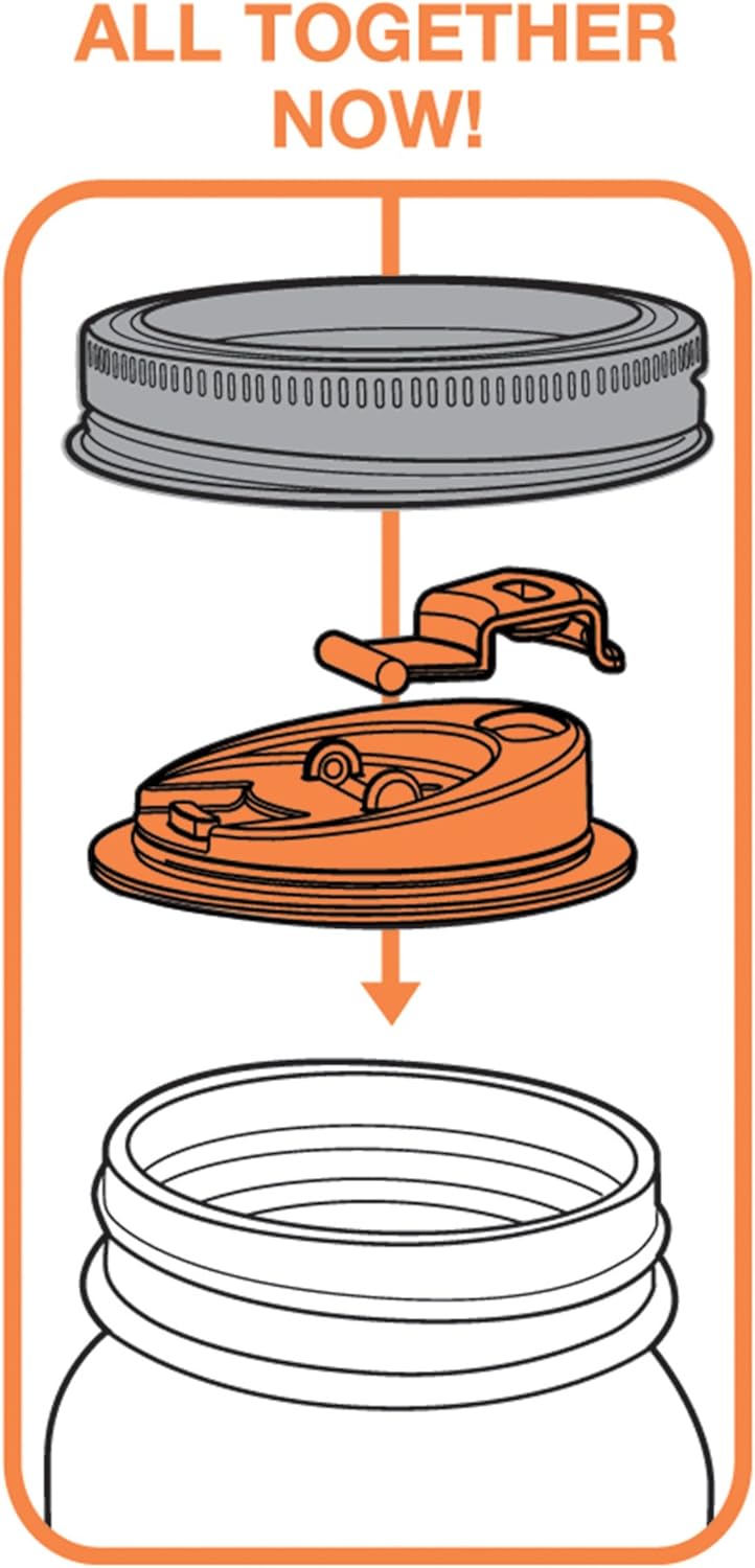 Jarware Drink Lid Strong Reliable Easy to Use