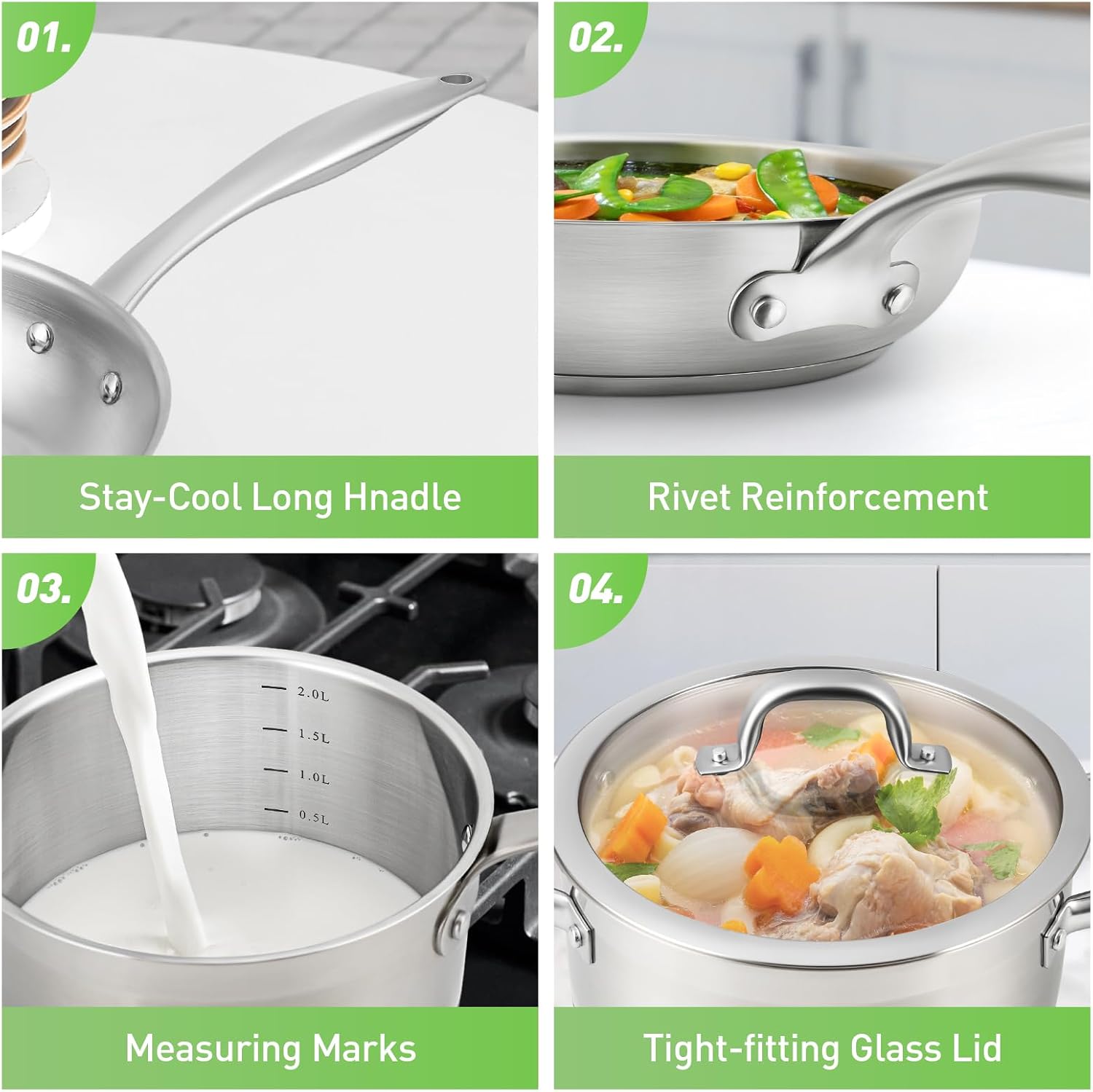 Duxtop Professional Stainless Steel Cookware Set