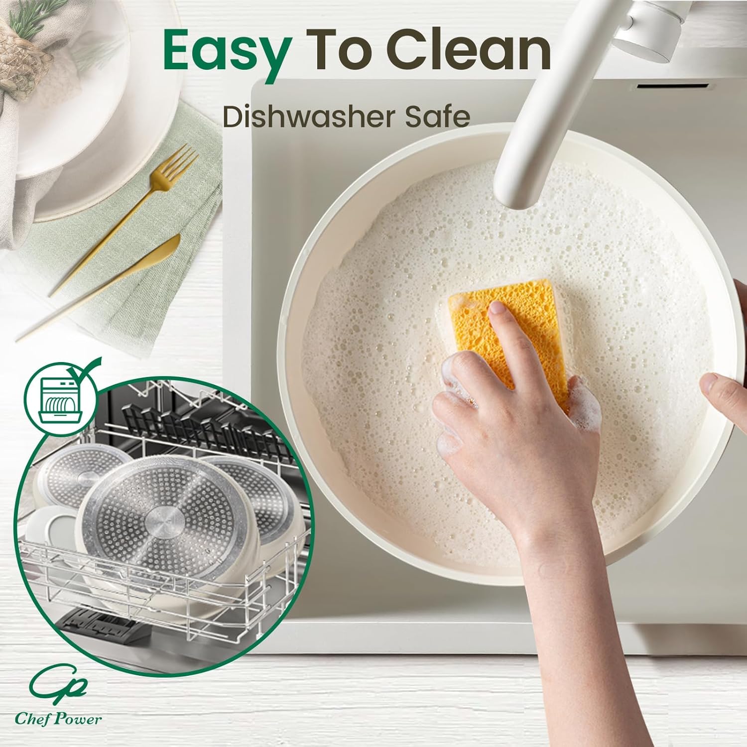 BPA-Free Ceramic Cookware Set for Oven Stove Compatibility