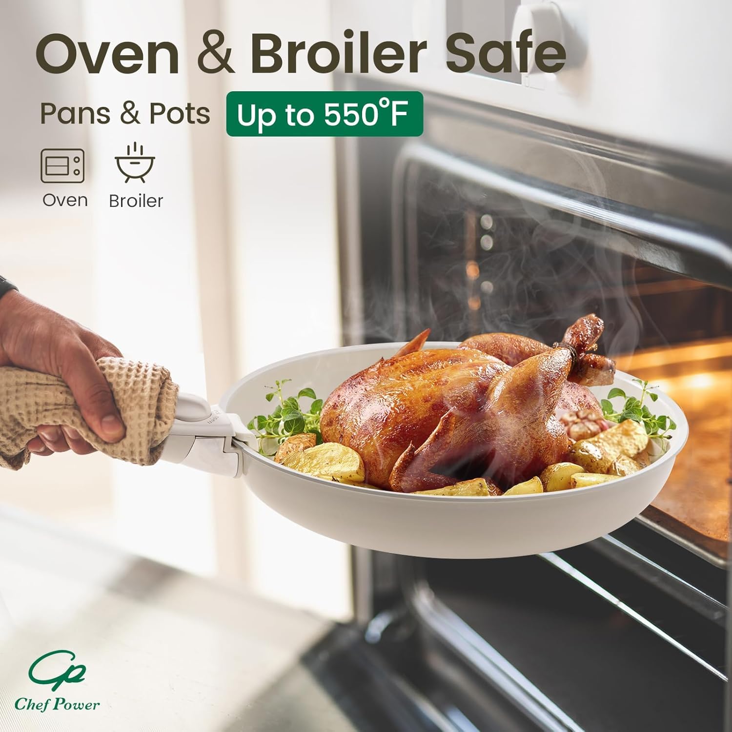 BPA-Free Ceramic Cookware Set for Oven Stove Compatibility