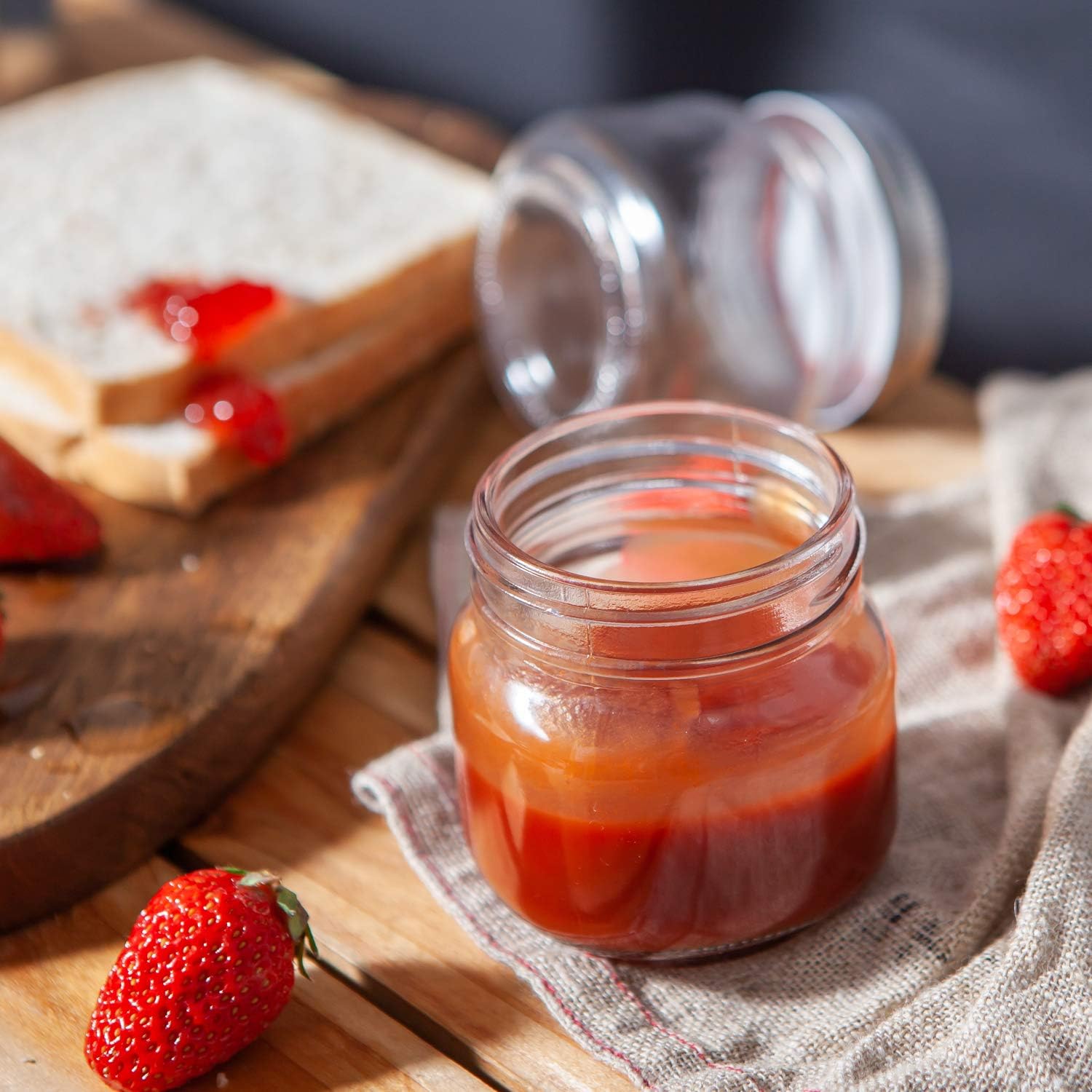 Premium Mason Jars 8oz for Kitchen Storage