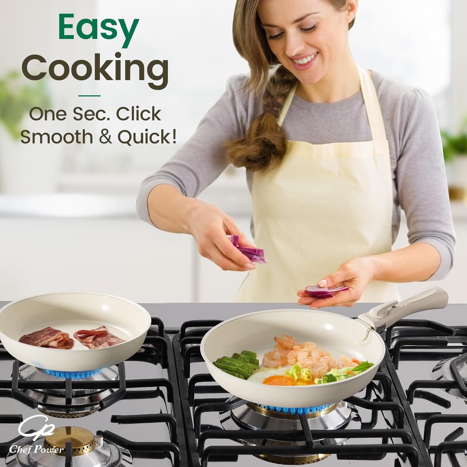 BPA-Free Ceramic Cookware Set for Oven Stove Compatibility