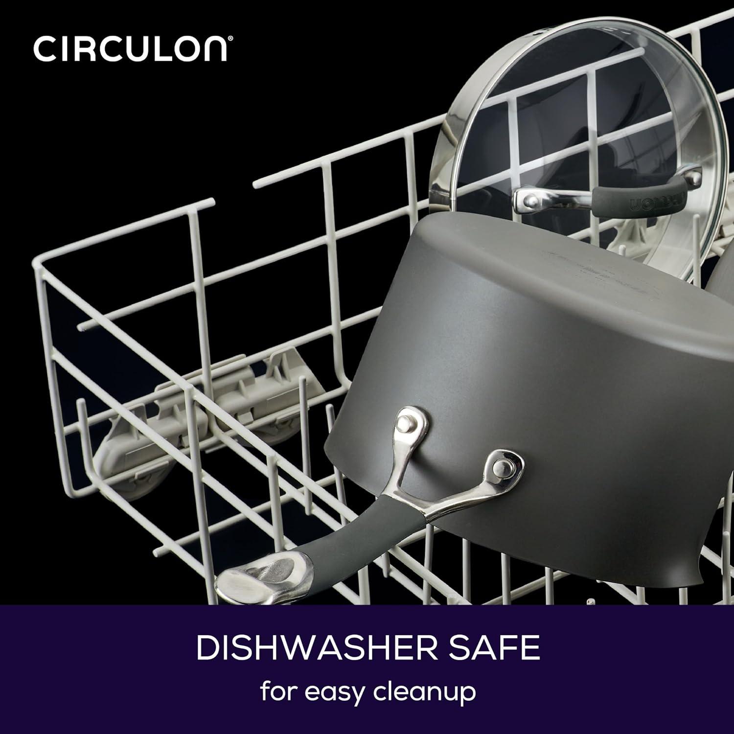 10-Piece Circulon Set Durable Nonstick dishwasher-safe