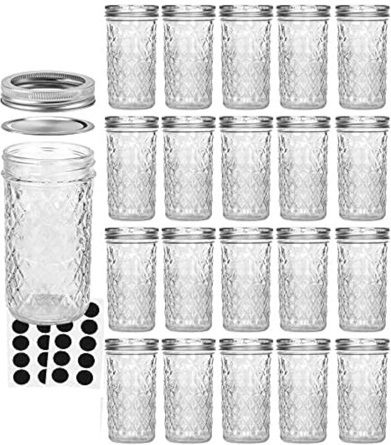 Handcrafted Mason Jars Set for Preserving
