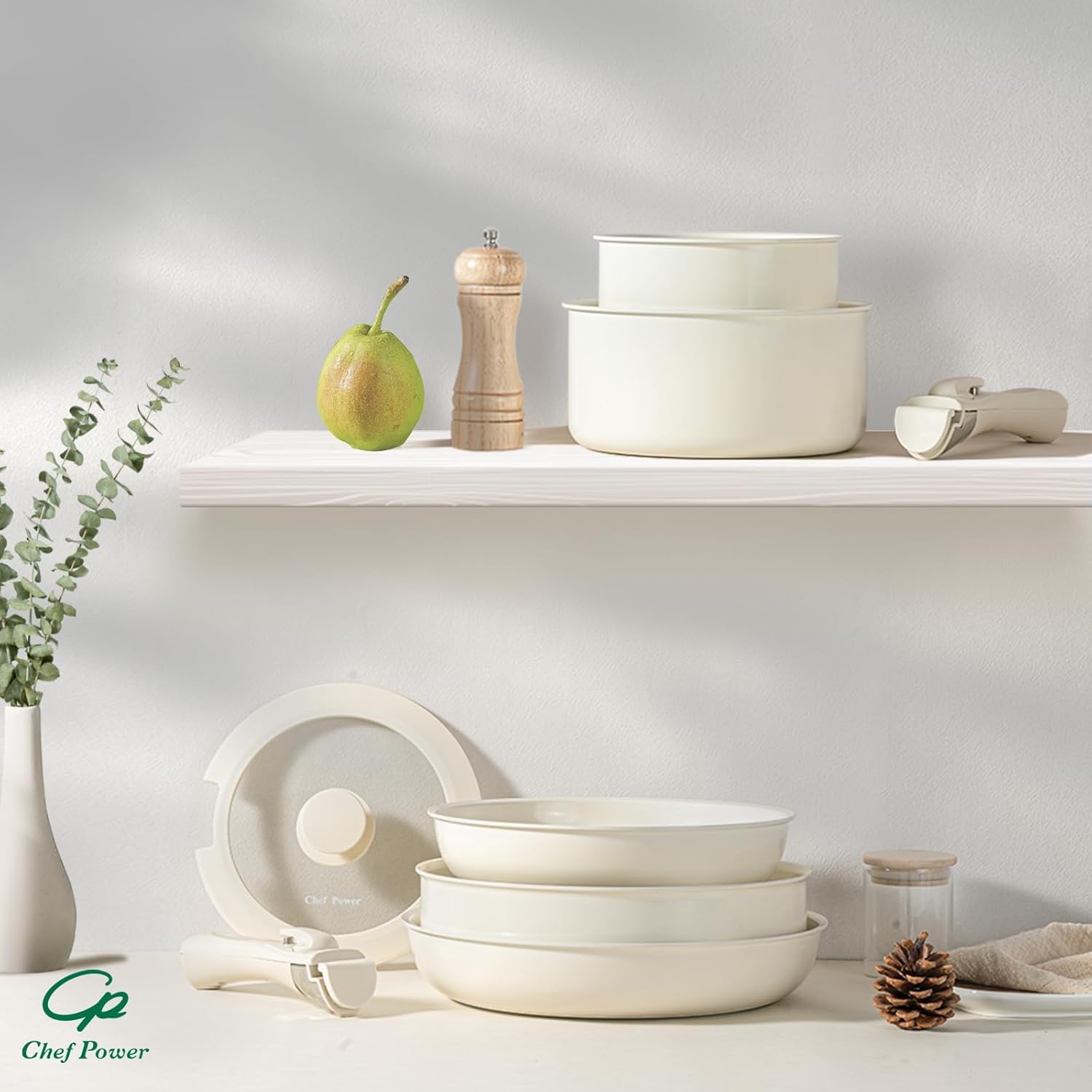 BPA-Free Ceramic Cookware Set for Oven Stove Compatibility