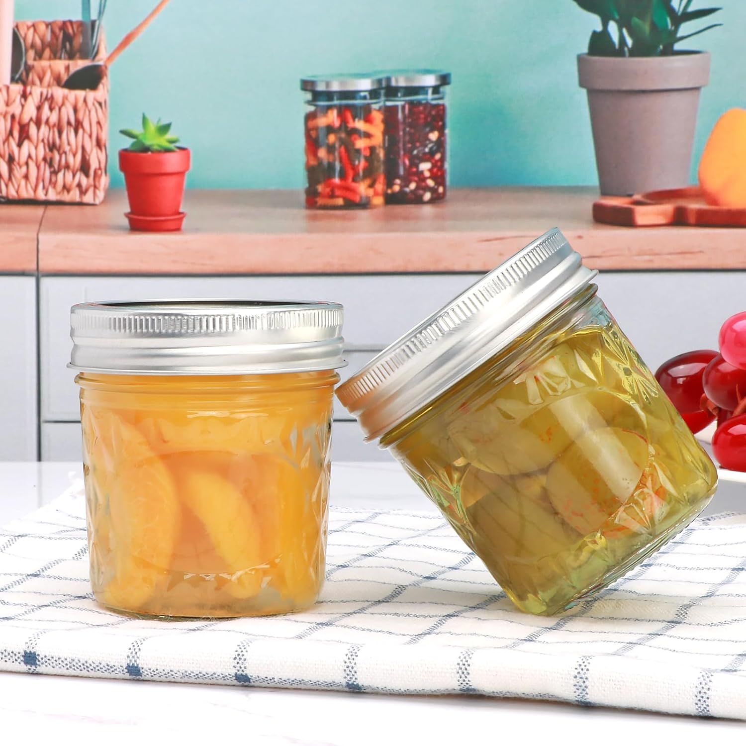 Convenient Stylish 6 oz Mason Jars for Budget-Friendly Storage Gift