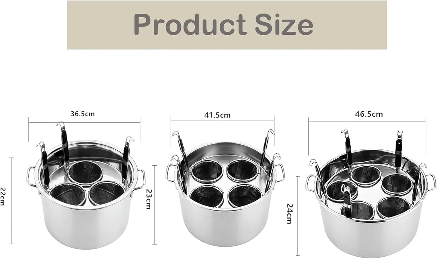 Sturdy Commercial Strainer Set for Home or Restaurant