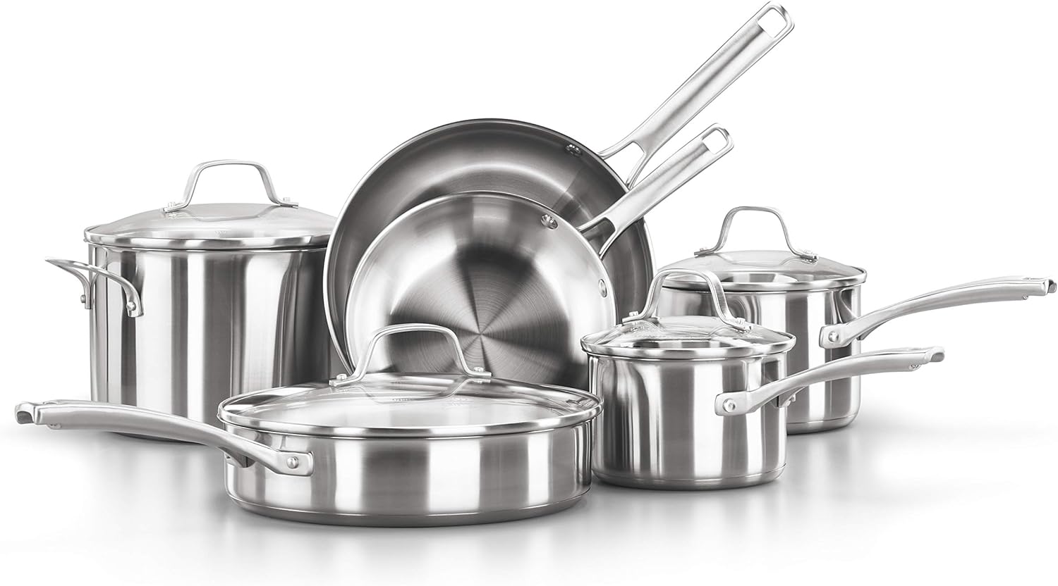 Calphalon Classic 10-Piece Stainless Steel Cookware Set