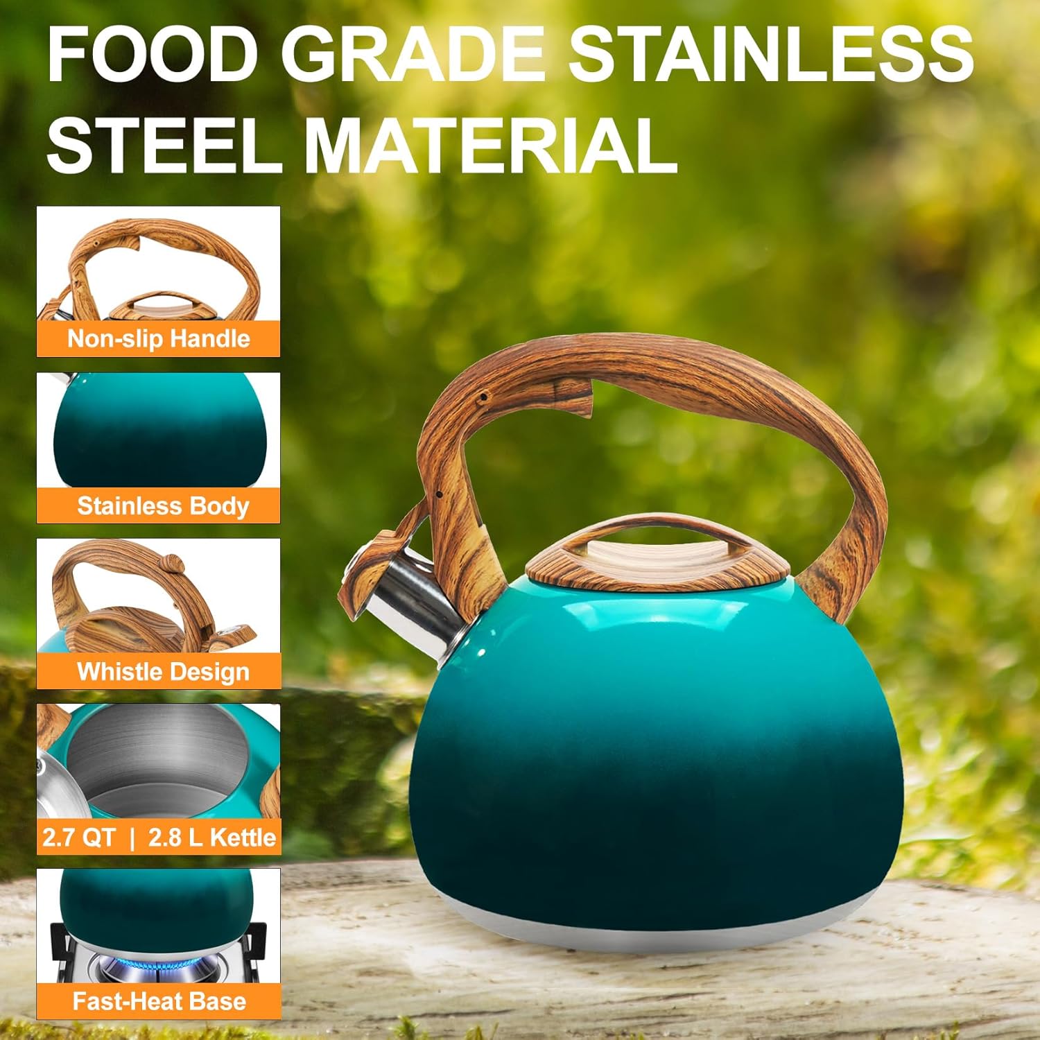 Elegant Design Stove Top Tea Kettle