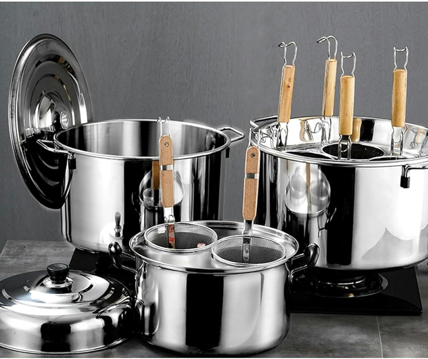 Sturdy Commercial Strainer Set for Home or Restaurant