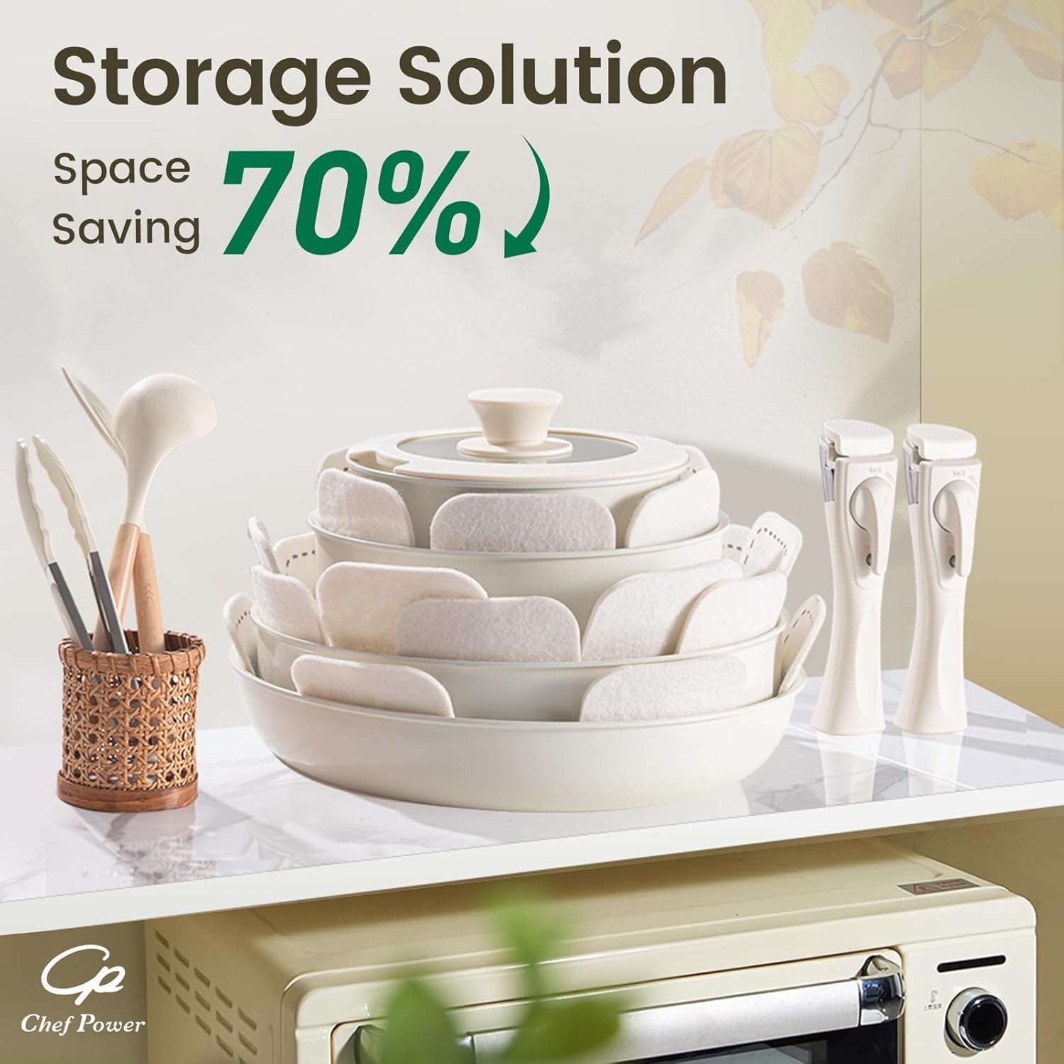 BPA-Free Ceramic Cookware Set for Oven Stove Compatibility