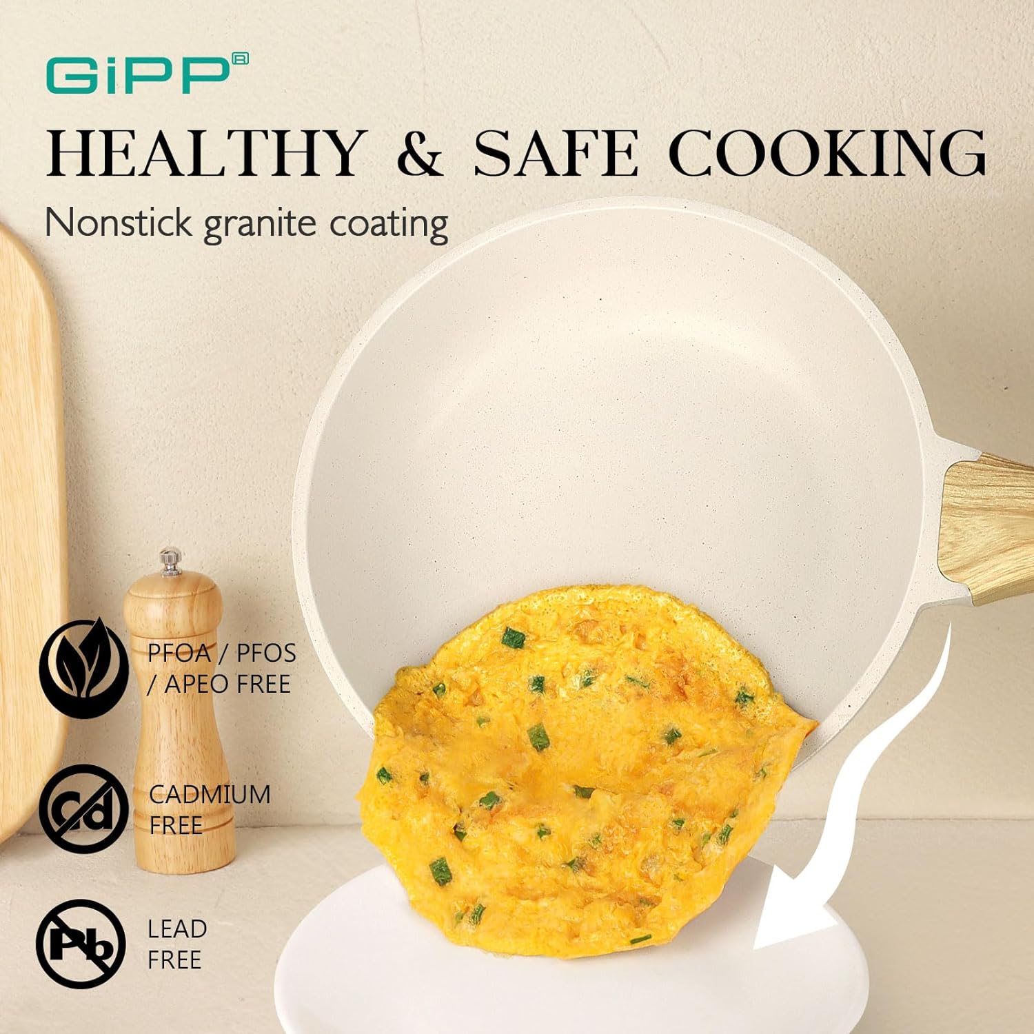 GiPP - Premium Nonstick Cookware Set for Cooking Enthusiasts