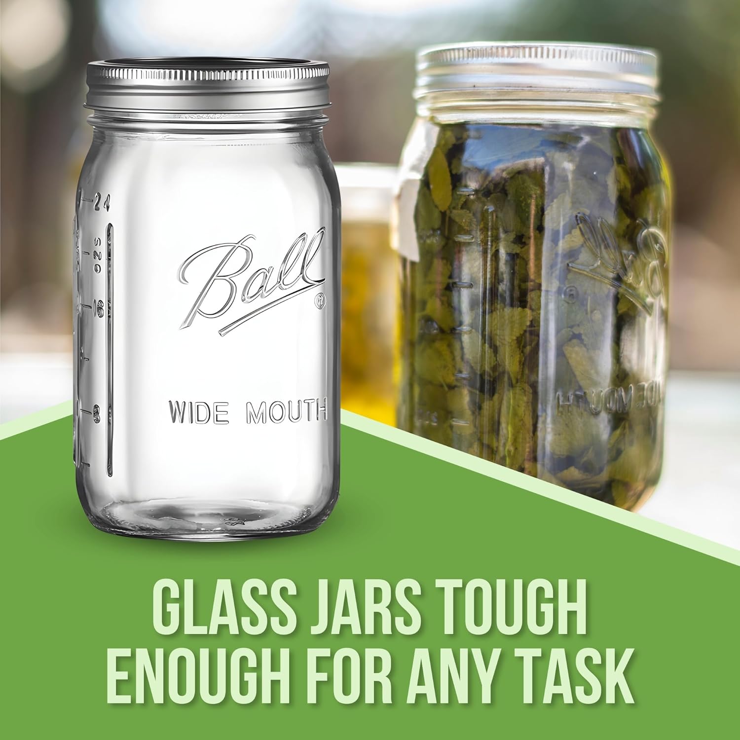 Wide Mouth Mason Jars Set