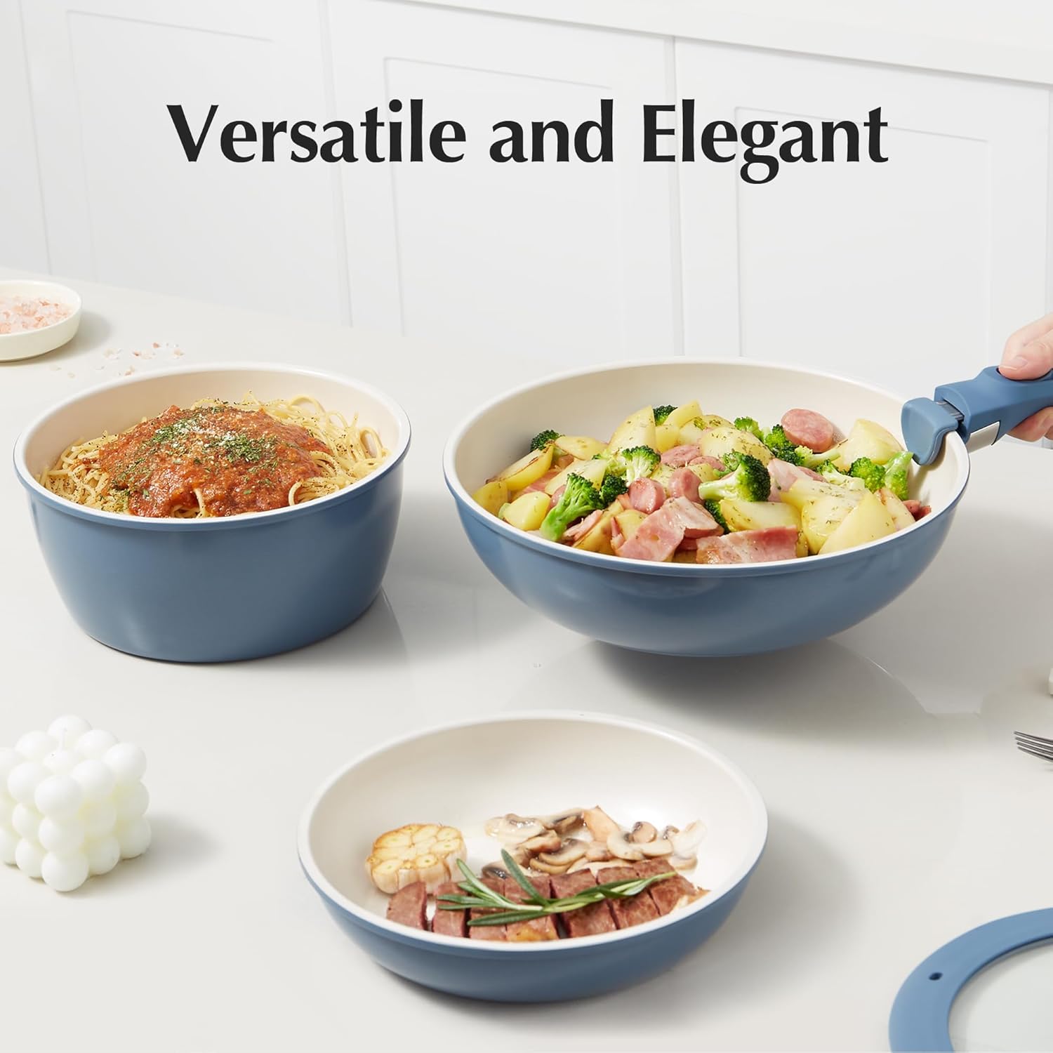 Redchef Ceramic Cookware Set Stackable Durable and Perfect for Outdoors
