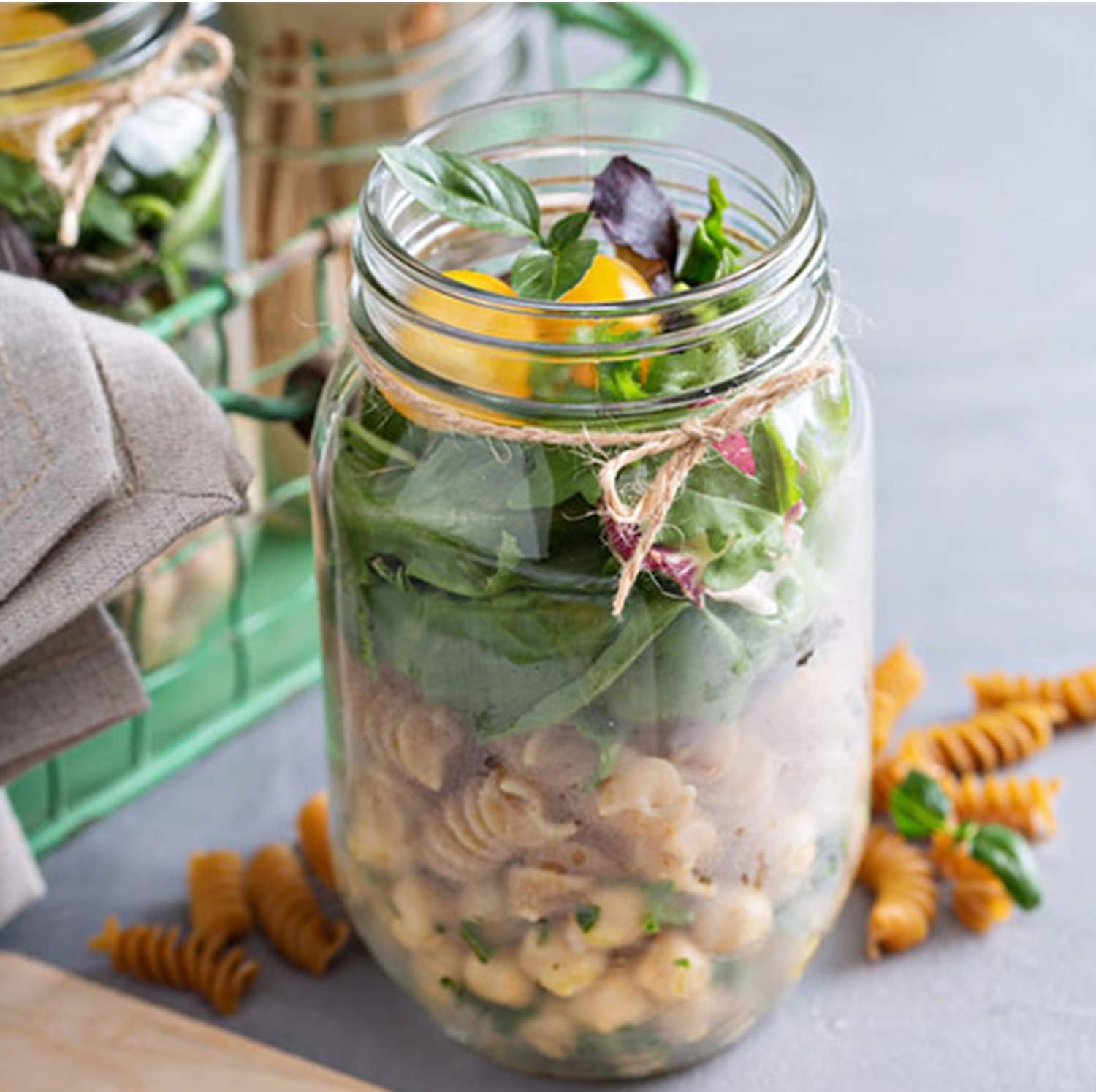 QAPPDA 15 Pack 16oz Glass Jars with lids
