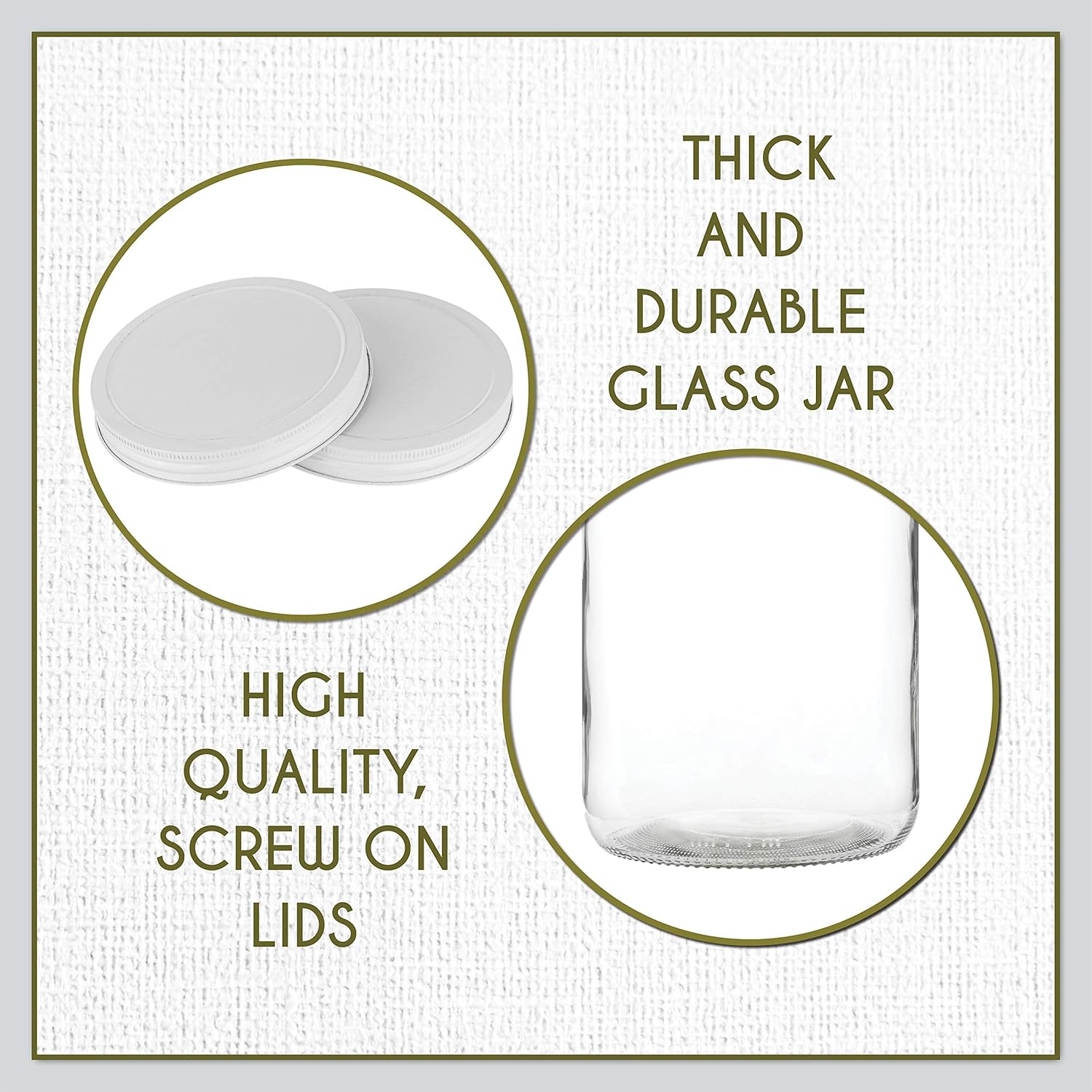 Kitchentoolz 1-Gallon Glass Jar for Fermenting Preserving