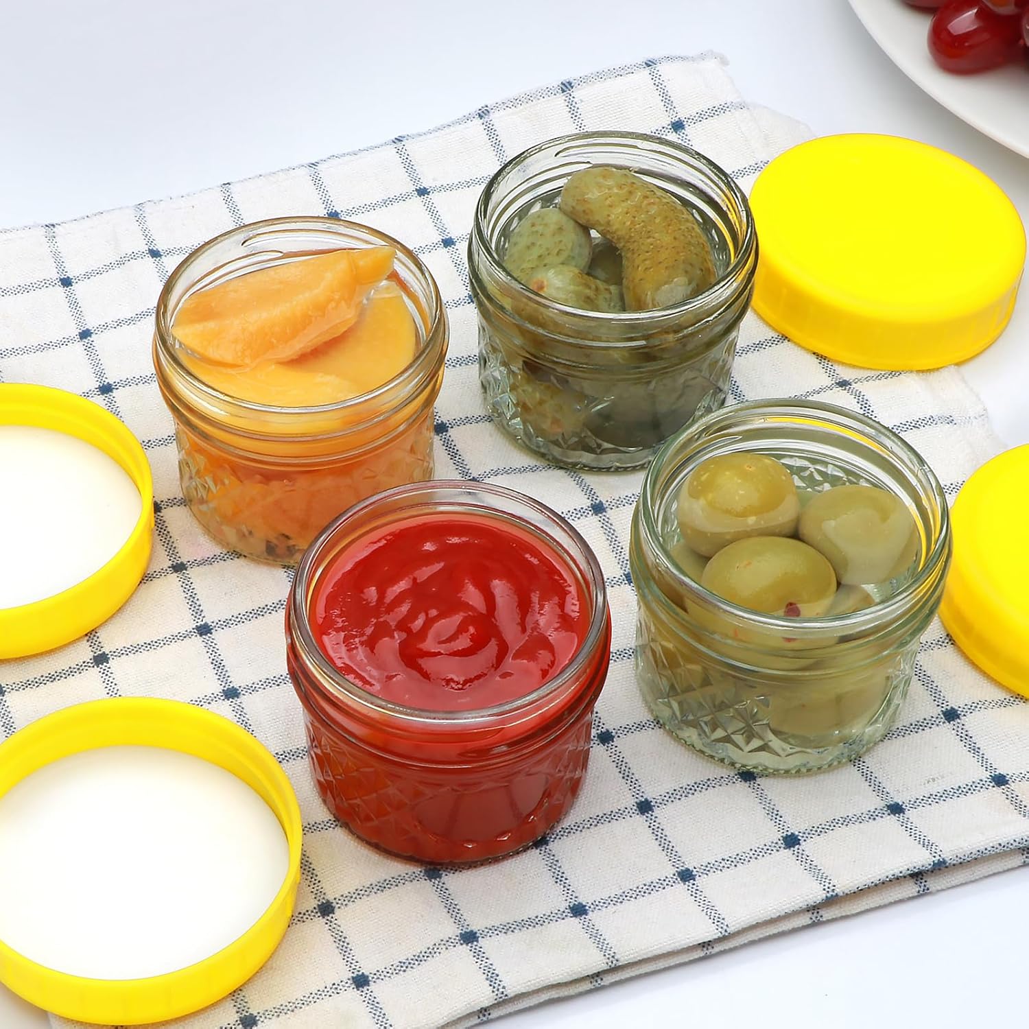 40-Piece 4 oz Mason Jars Set with lids