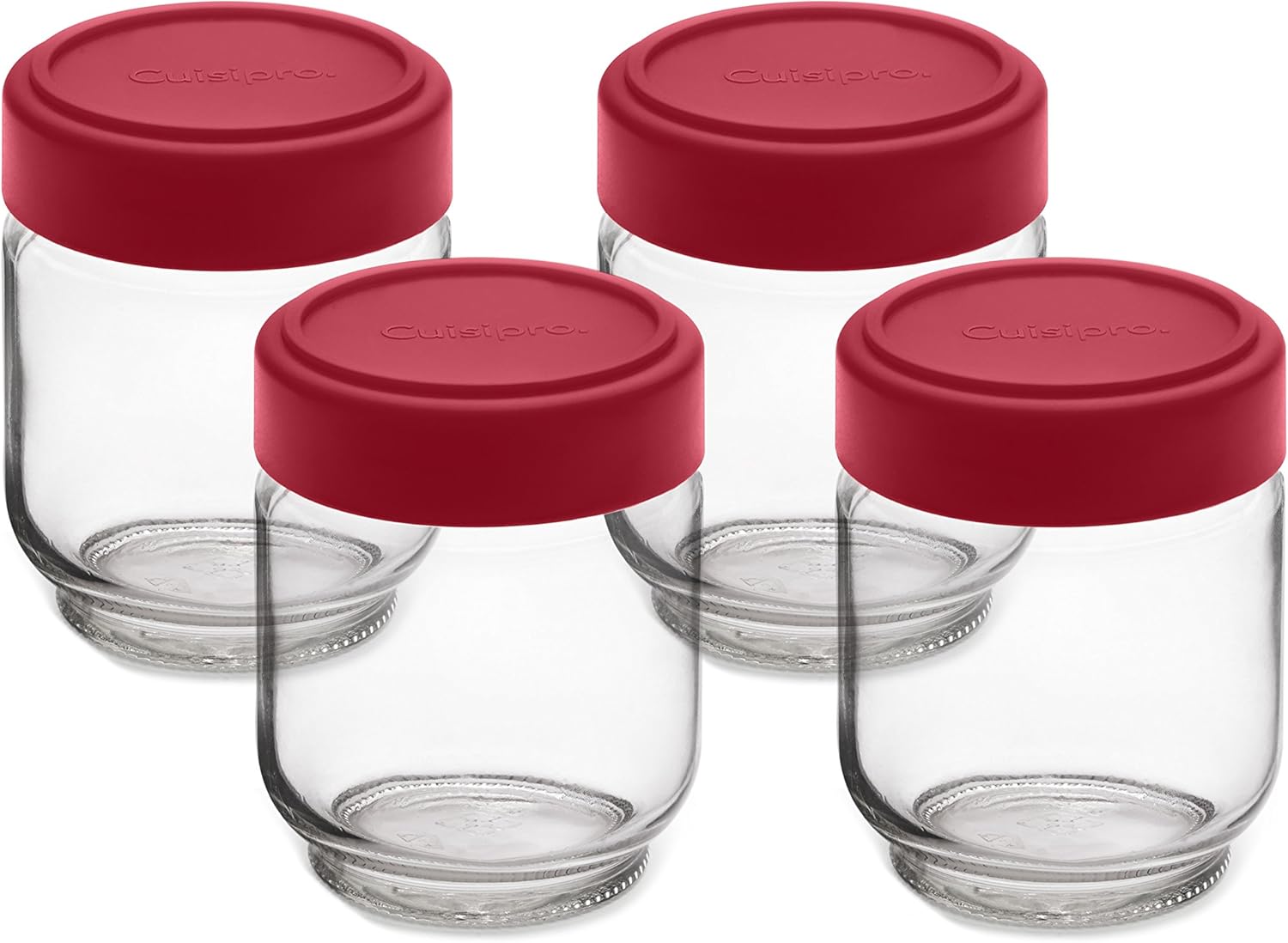 Cuisipro 6-Ounce Glass Jars Set of 4