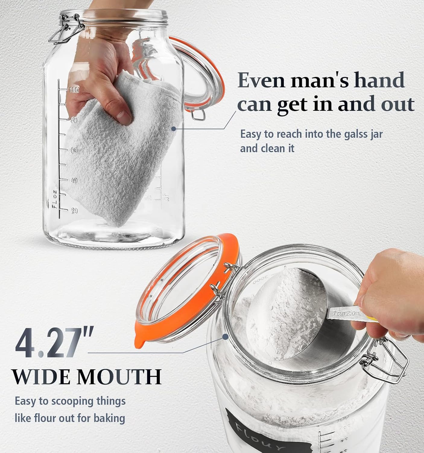 Folinstall Super Airtight Glass Jar