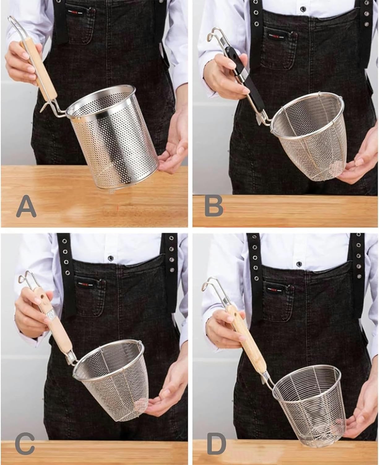 Sturdy Commercial Strainer Set for Home or Restaurant