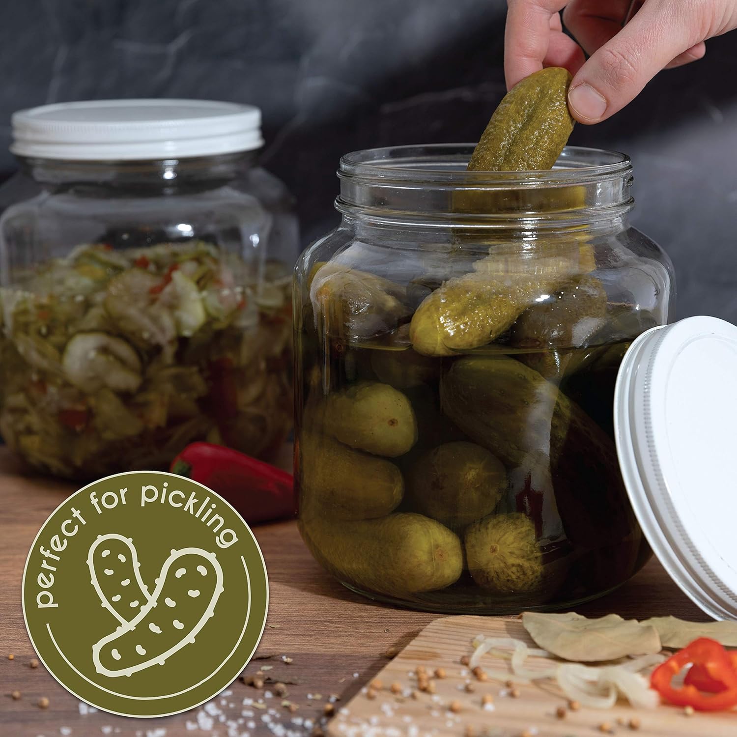 Kitchentoolz Half Gallon Mason Jar BPA-Free