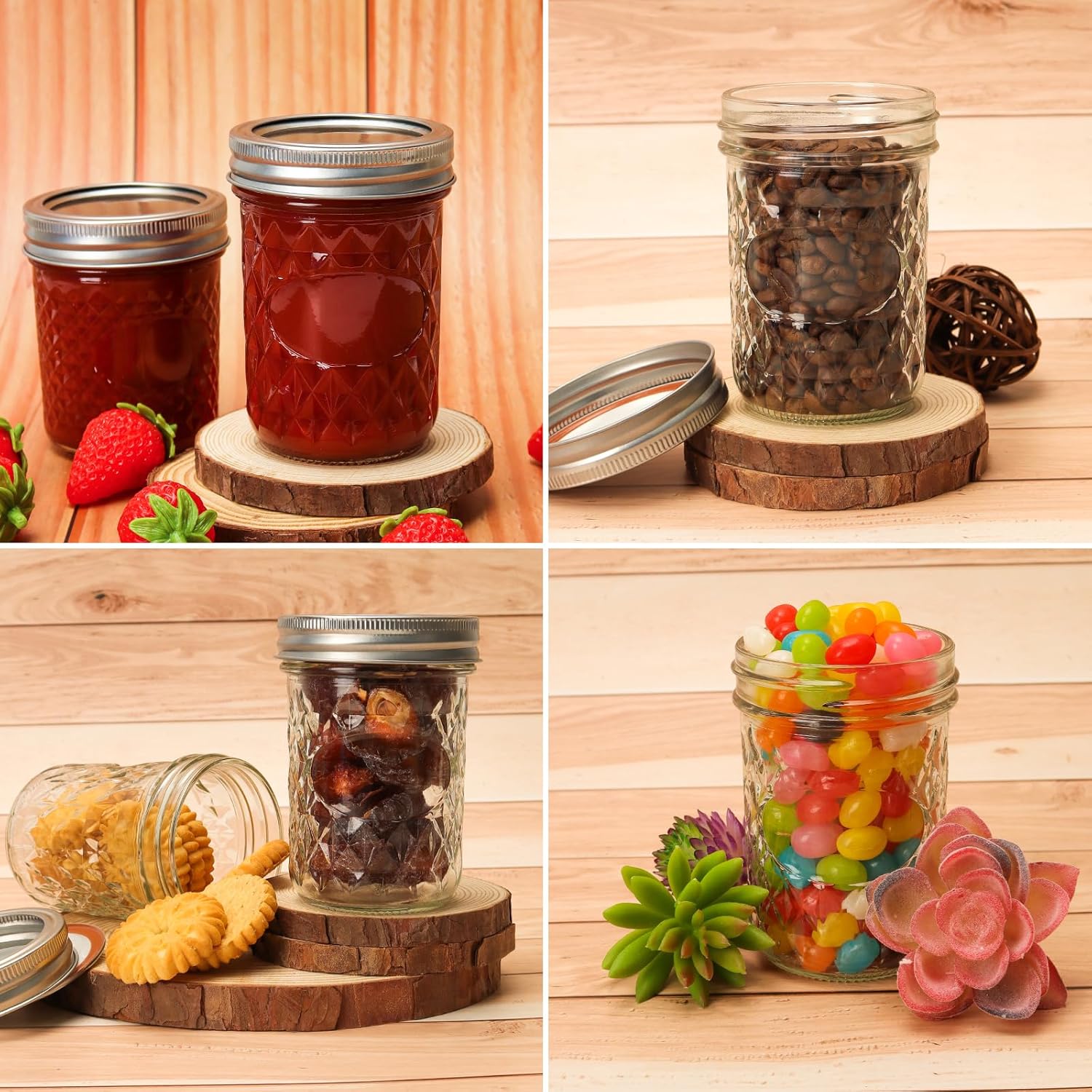 Versatile Mason Jars for Fermenting Jamming More