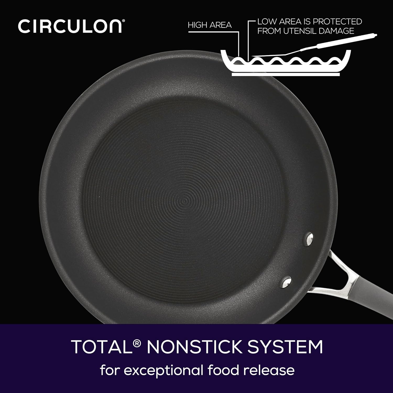 10-Piece Circulon Set Durable Nonstick dishwasher-safe