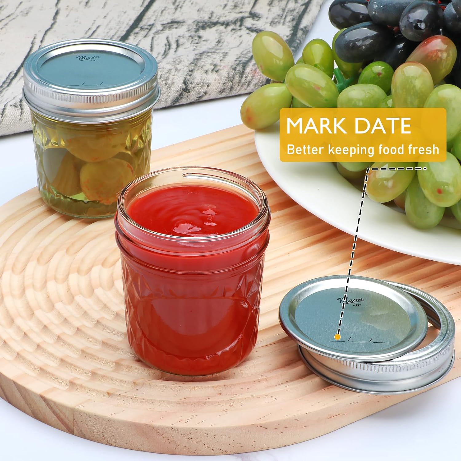 Convenient Stylish 6 oz Mason Jars for Budget-Friendly Storage Gift