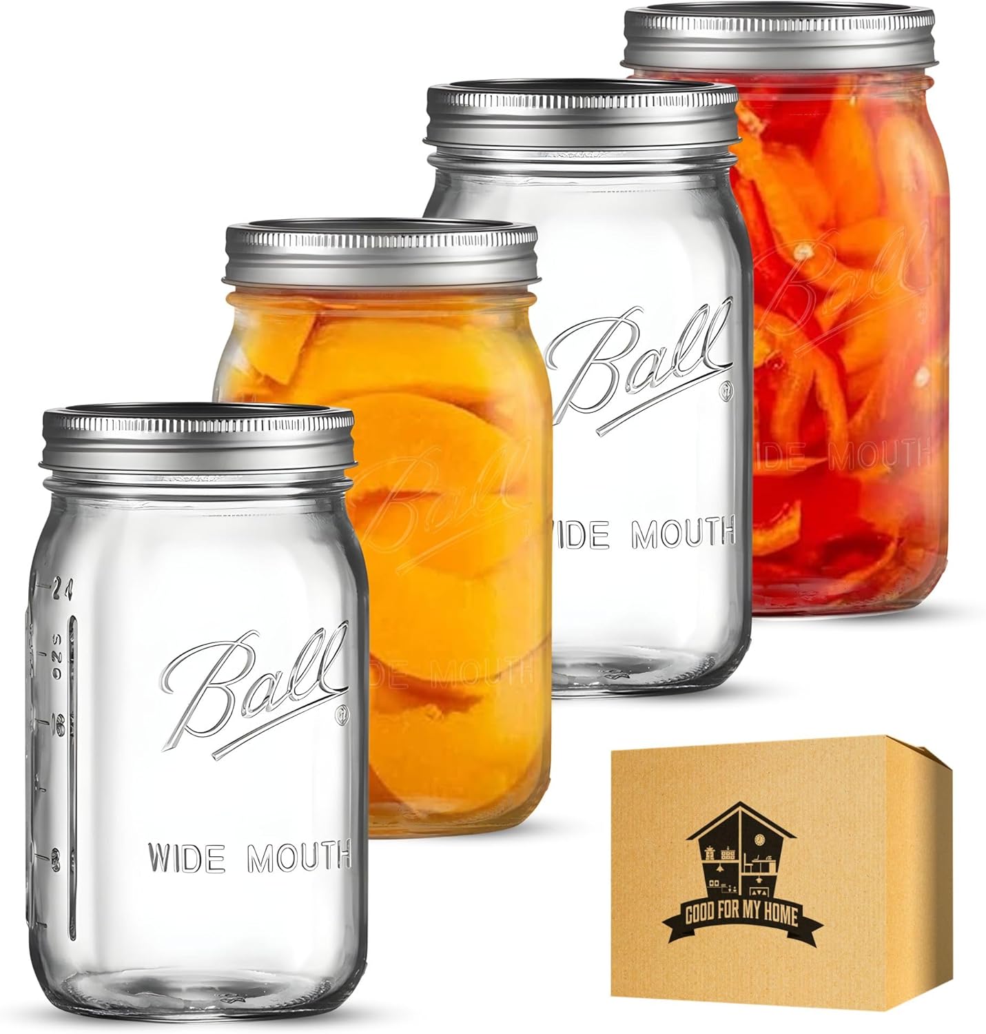 Wide Mouth Mason Jars Set