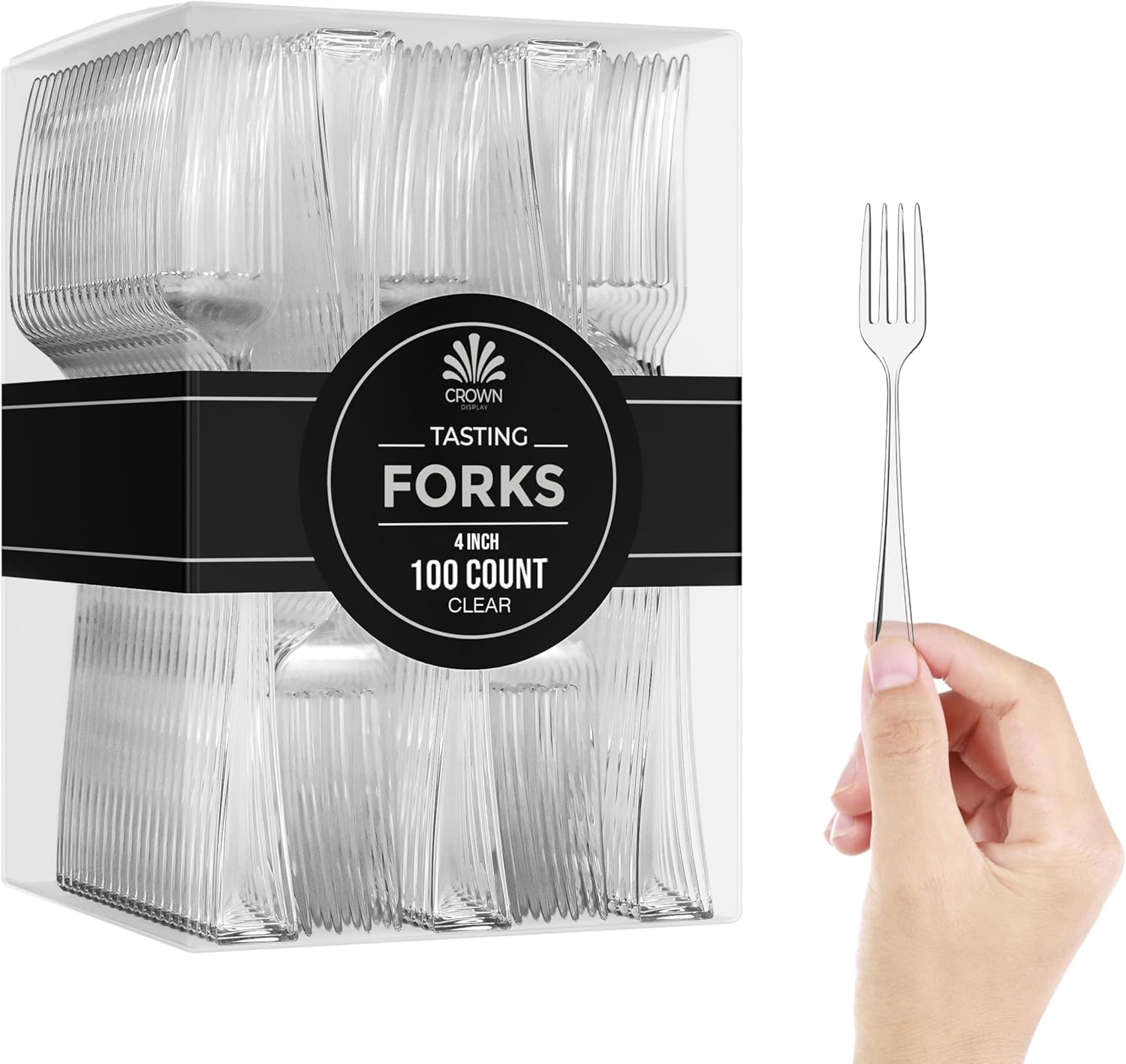 Exquisite Mini Tasting Forks - 100 CT Disposable Flatware Set for Events