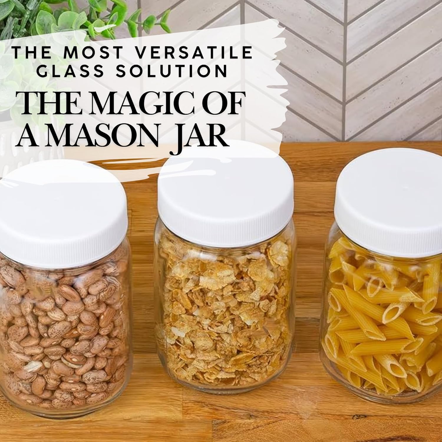 Durable 16 oz Mason Jars
