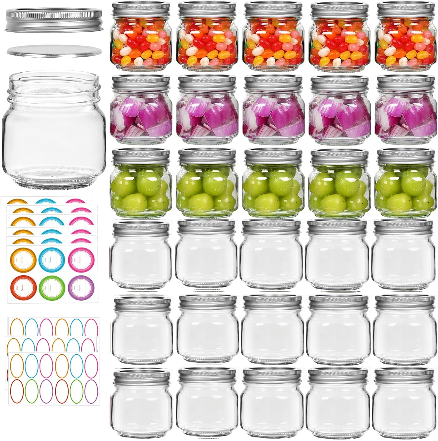 30-Pack Mason Jars
