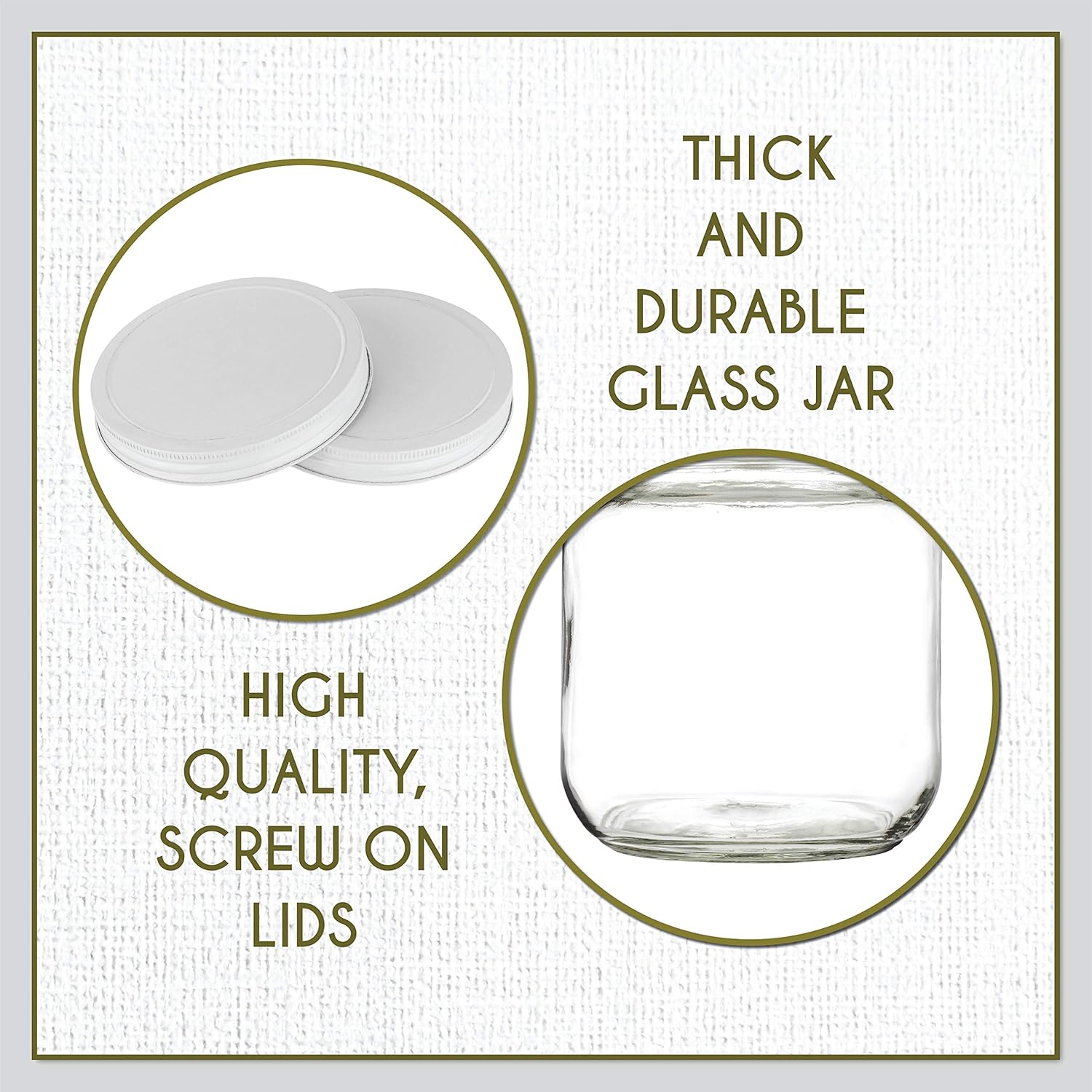 Kitchentoolz Half Gallon Mason Jar BPA-Free