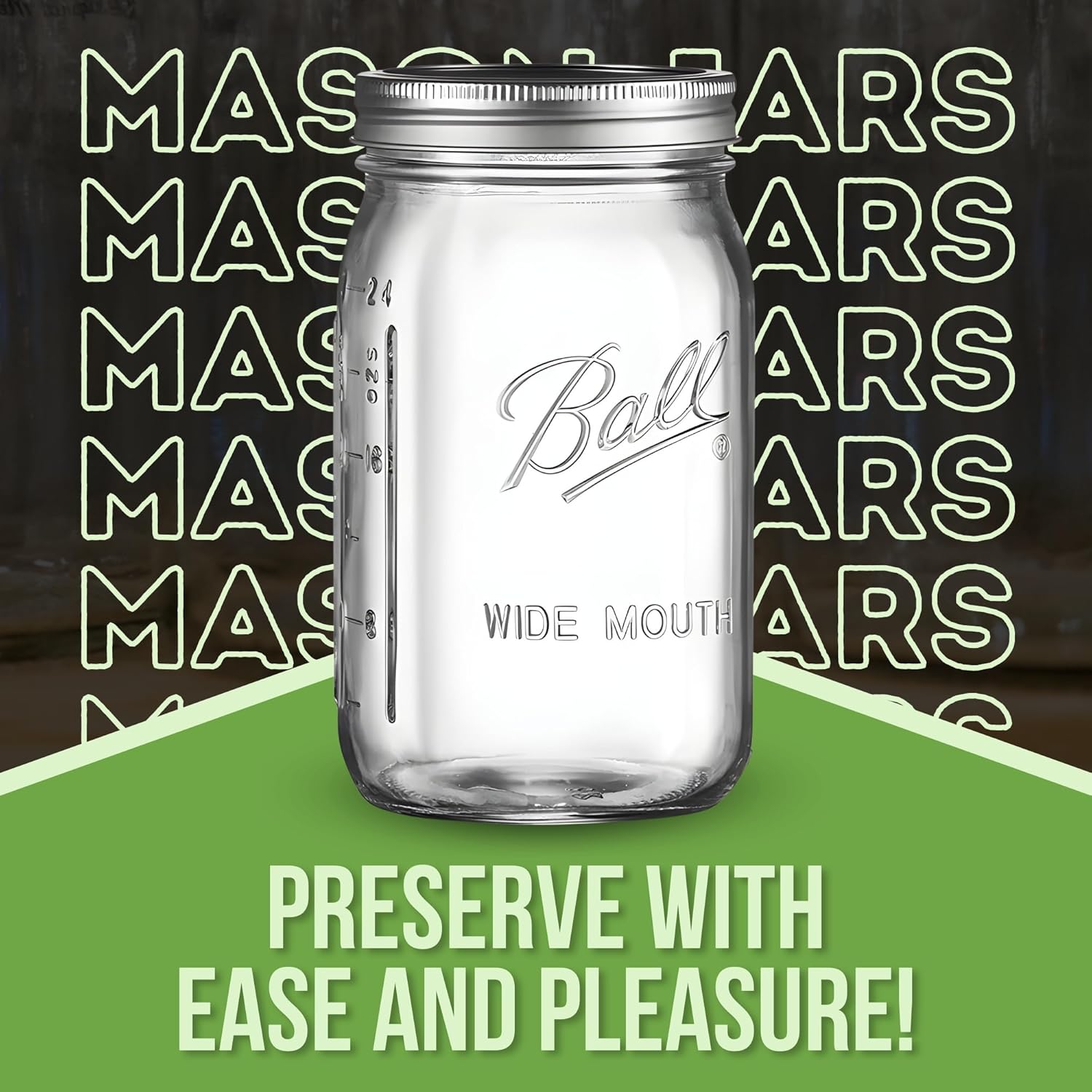 Wide Mouth Mason Jars Set