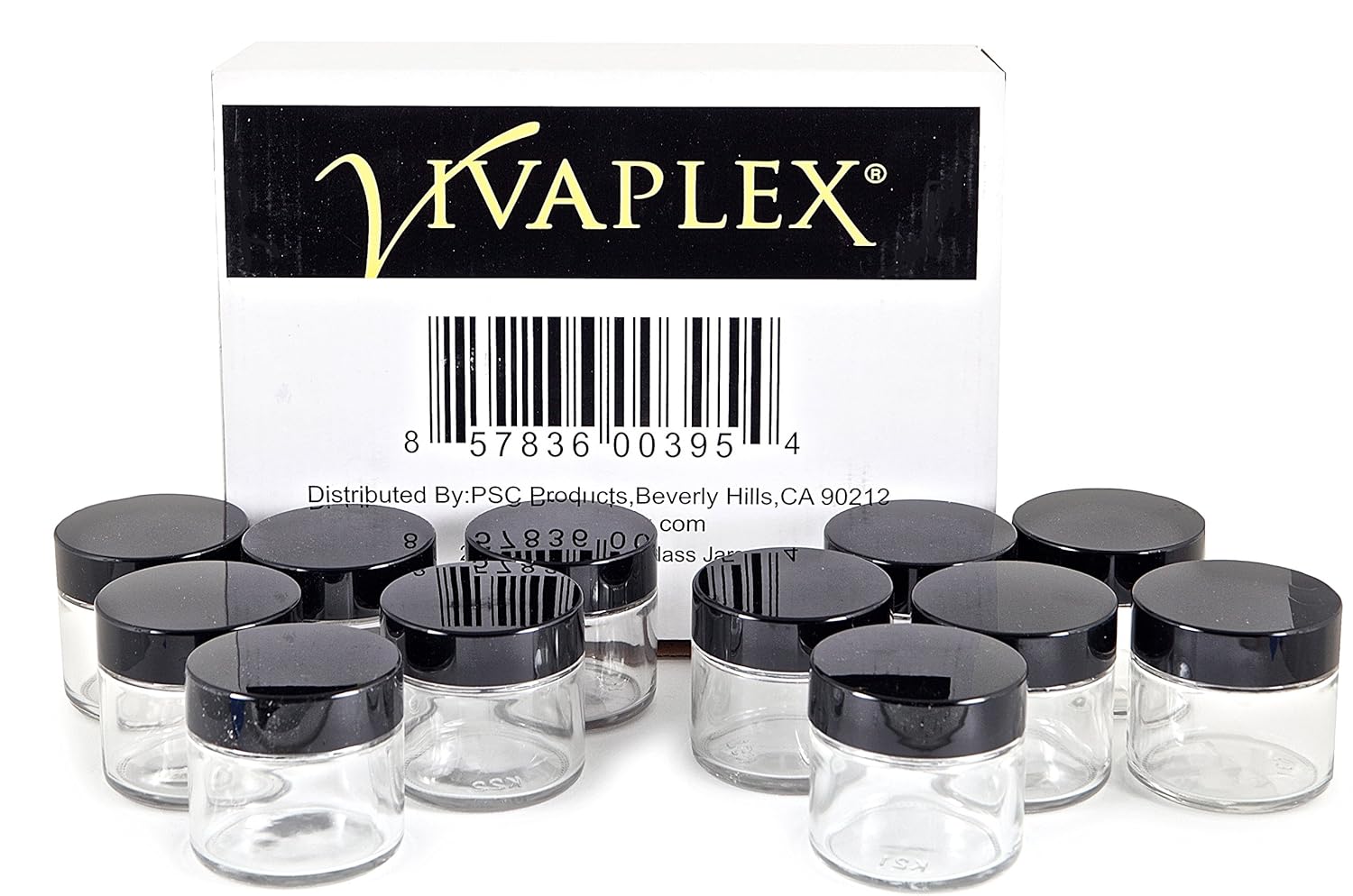 Vivaplex Travel-friendly 2oz Glass Jars