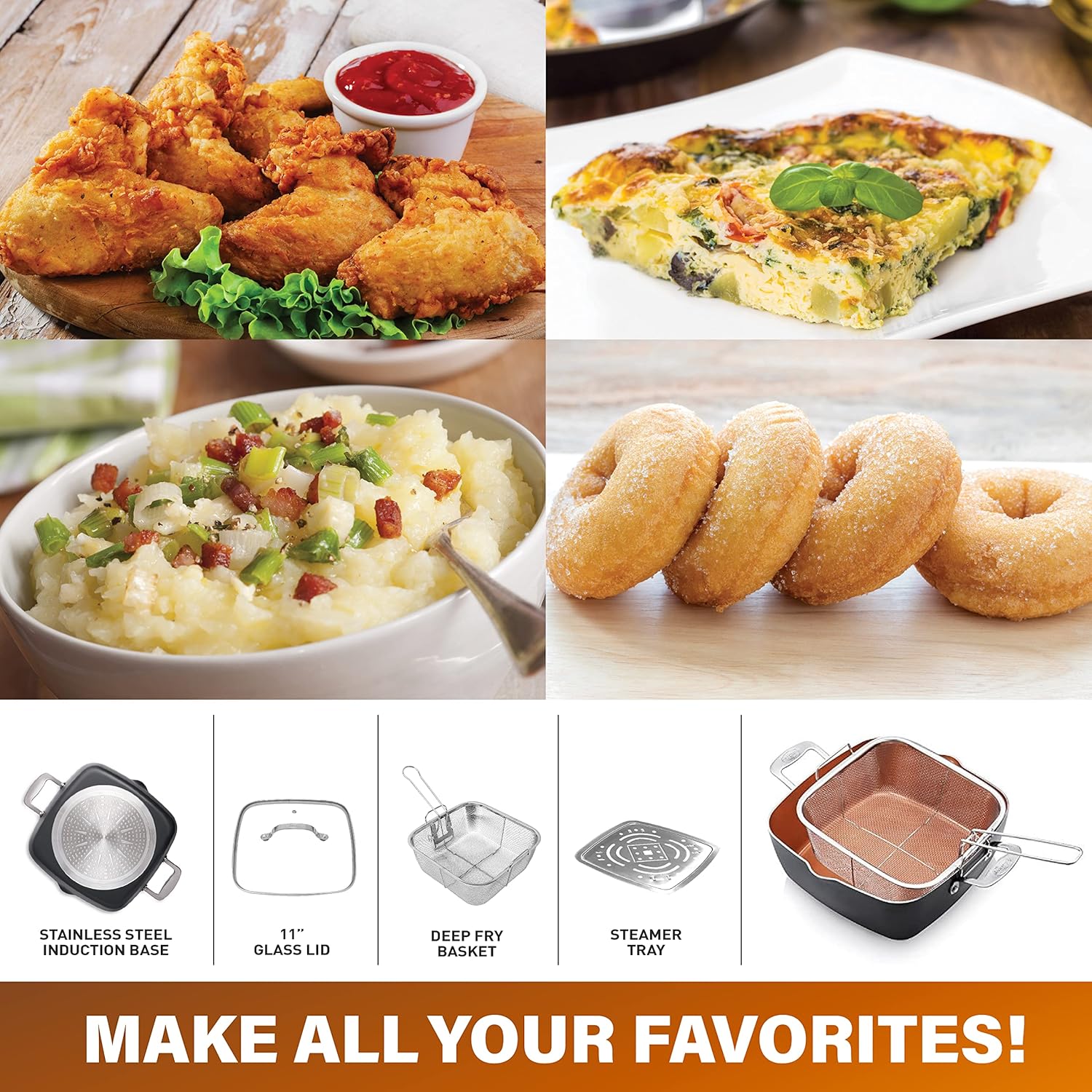 Gotham Steel 6-Piece Cookware Set Nonstick Perfect for Everyday Use